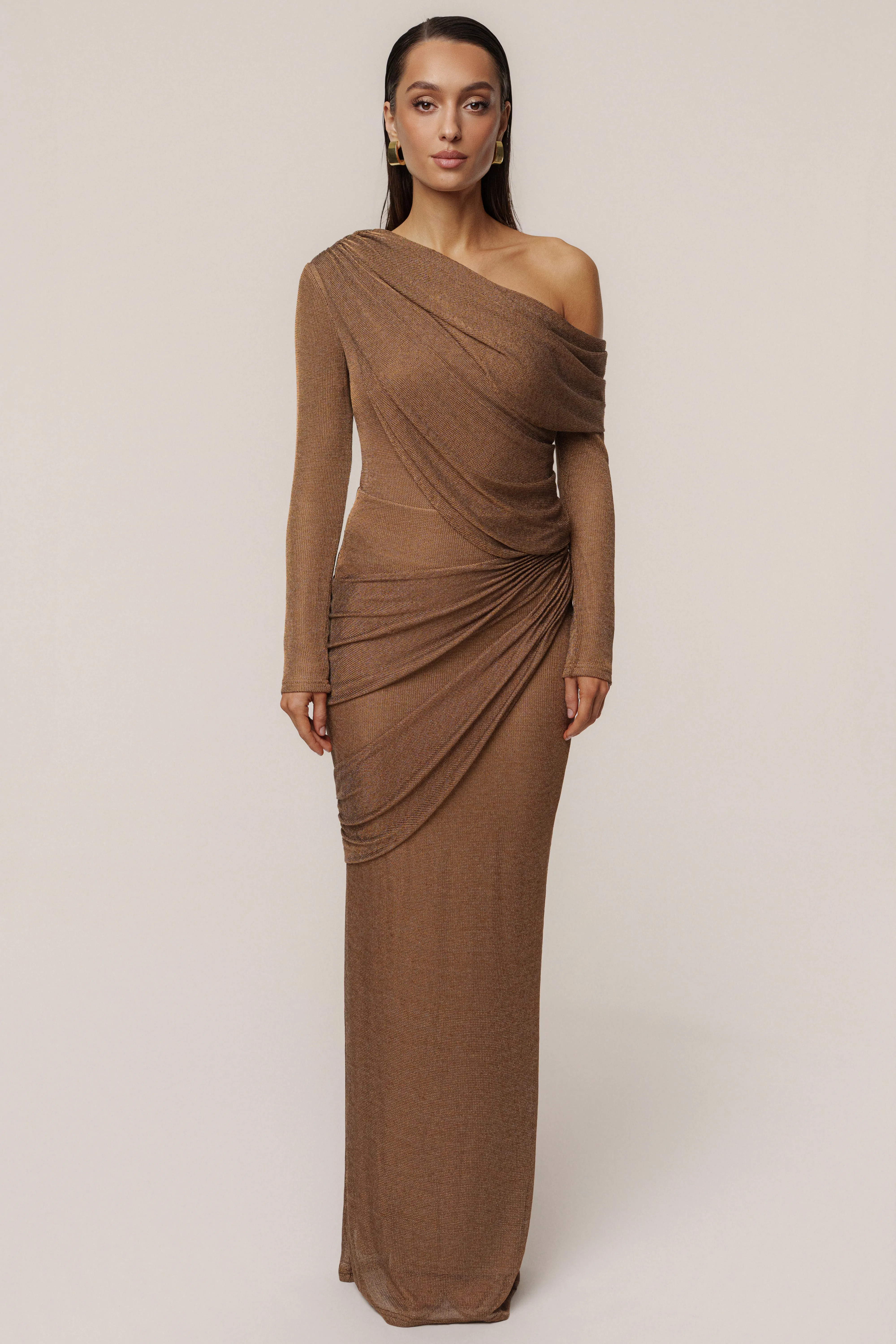 Bronze Opulent Metallic Bodysuit sold by JLUXLABEL product image thumbnail 4