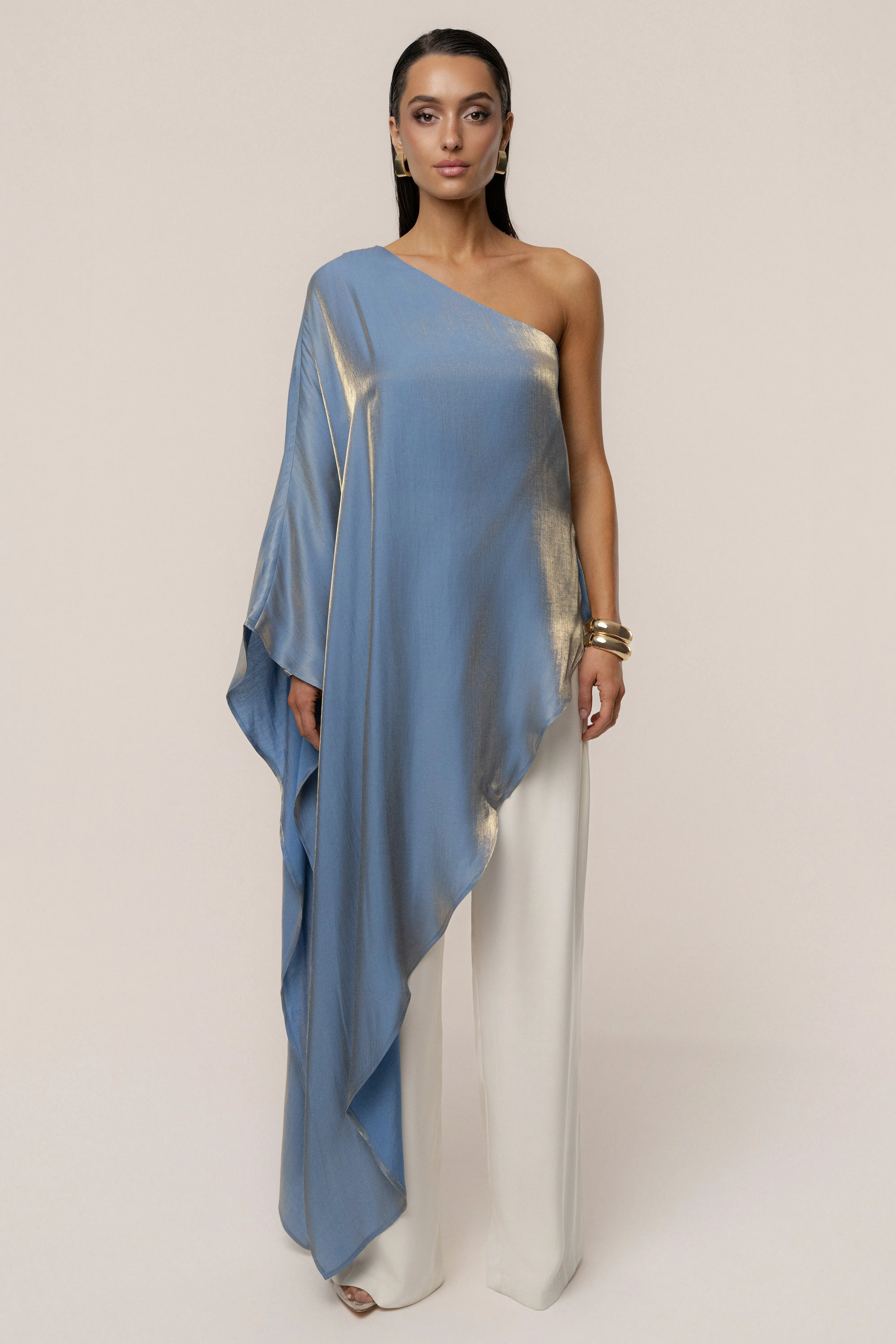 Blue Cher Iridescent Top sold by JLUXLABEL