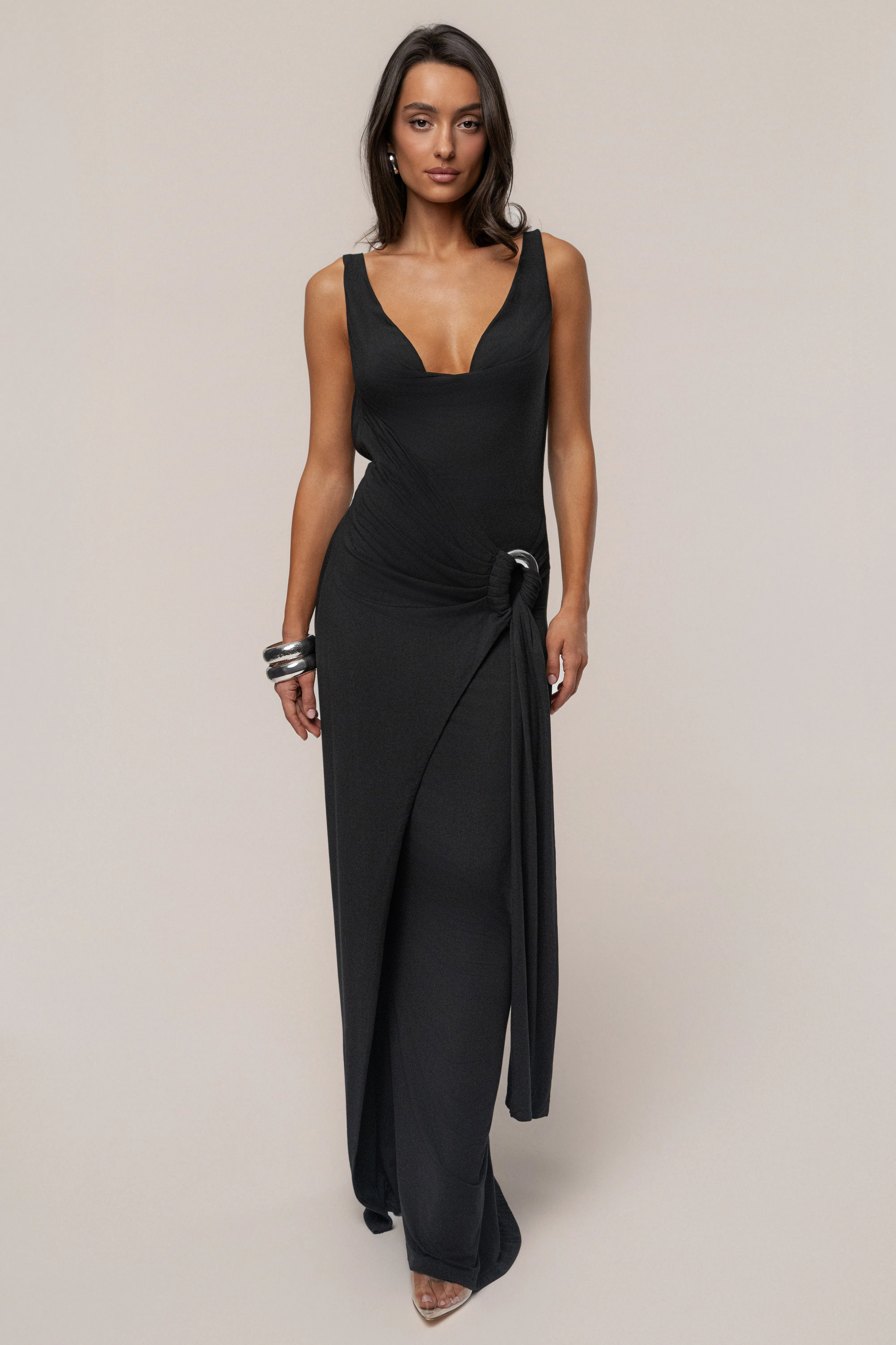 Black Divine State Maxi Dress sold by JLUXLABEL product image thumbnail 4