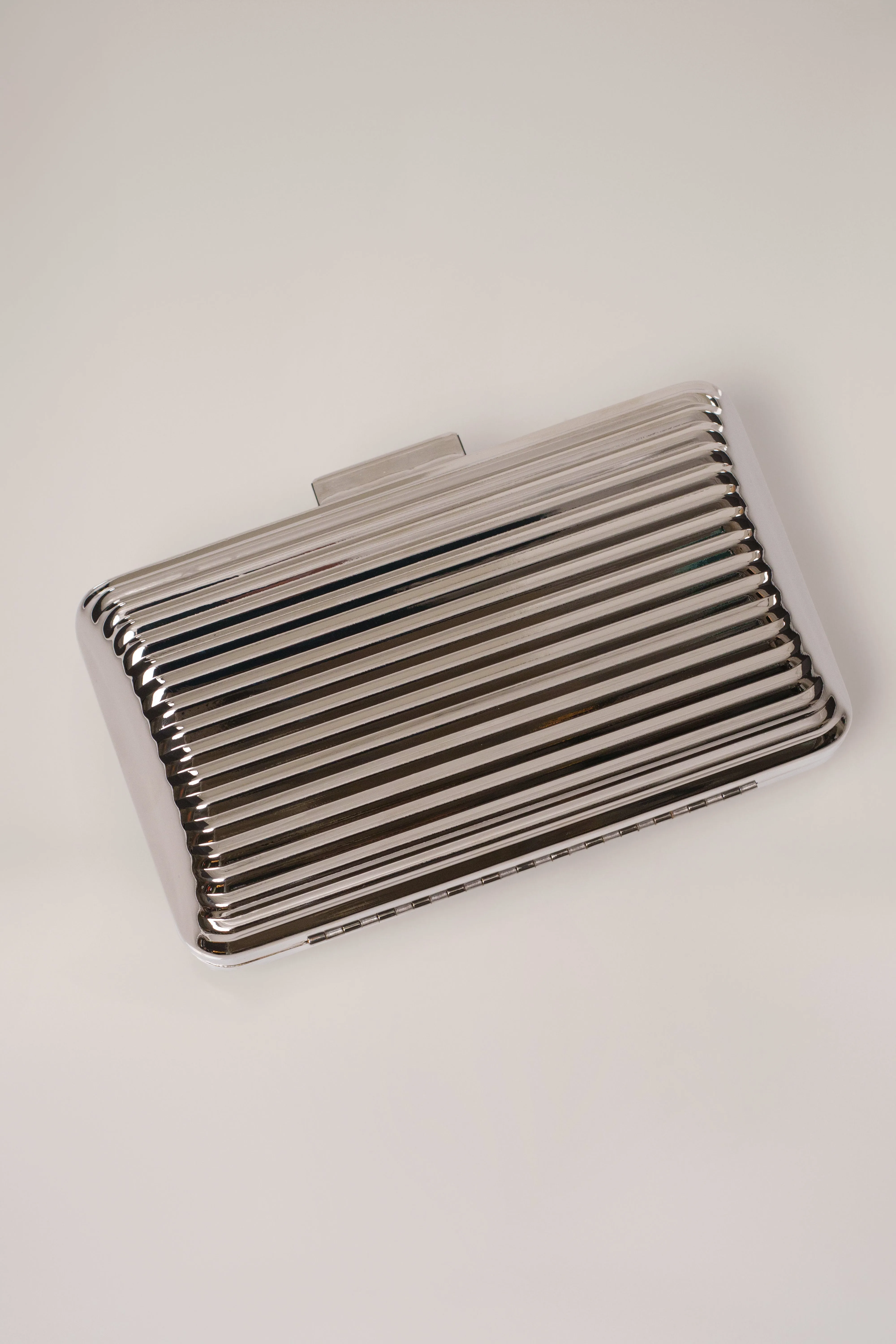 Silver Quinn Metallic Clutch sold by JLUXLABEL product image thumbnail 3