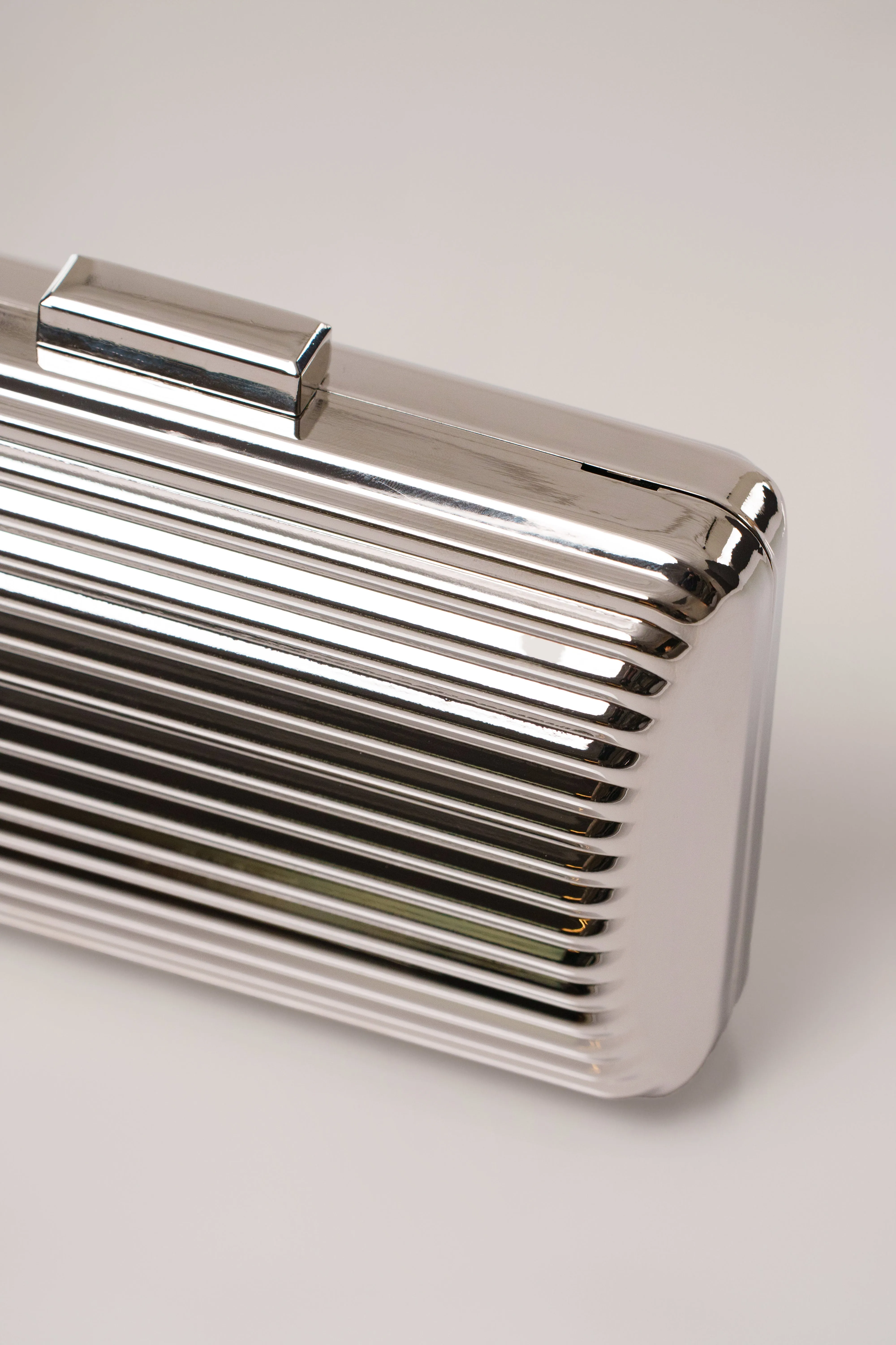 Silver Quinn Metallic Clutch sold by JLUXLABEL product image thumbnail 2