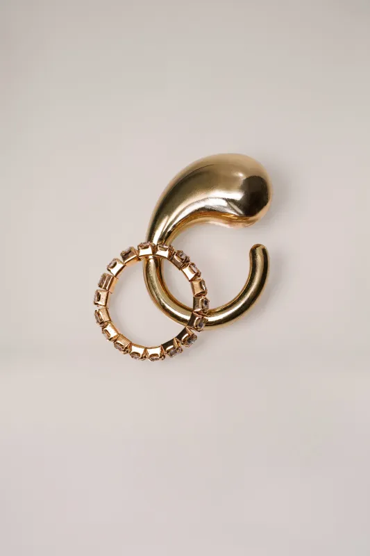 Gold Cassi Ring Set made by JLUXLABEL