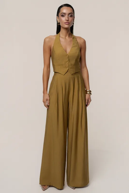 Olive Tropical Daze Pant Set sold by JLUXLABEL