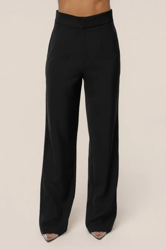 Black Suite Life Woven Pant made by JLUXLABEL