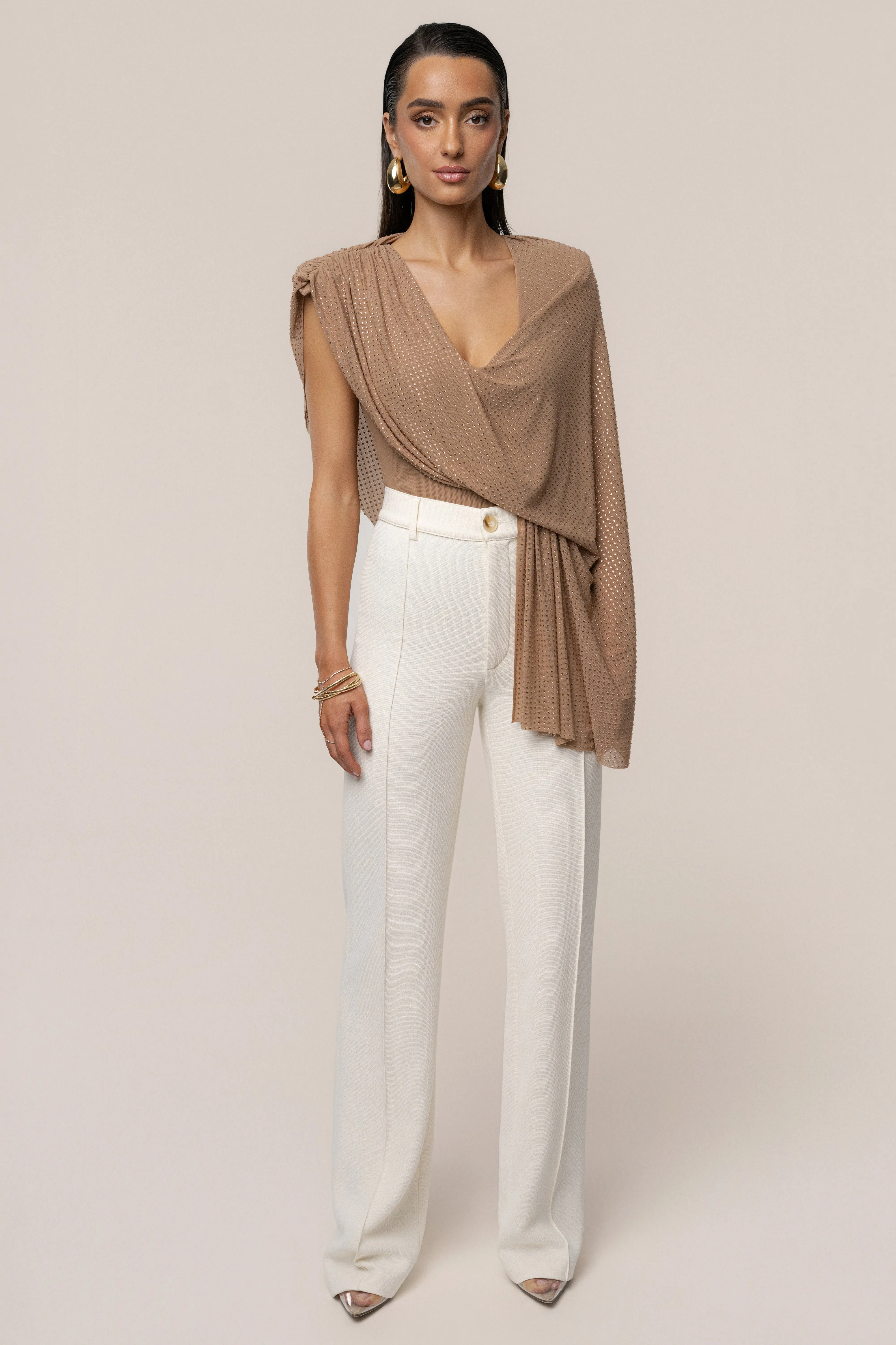 Pecan Draped Dreams Hot Fix Top sold by JLUXLABEL product image thumbnail 2