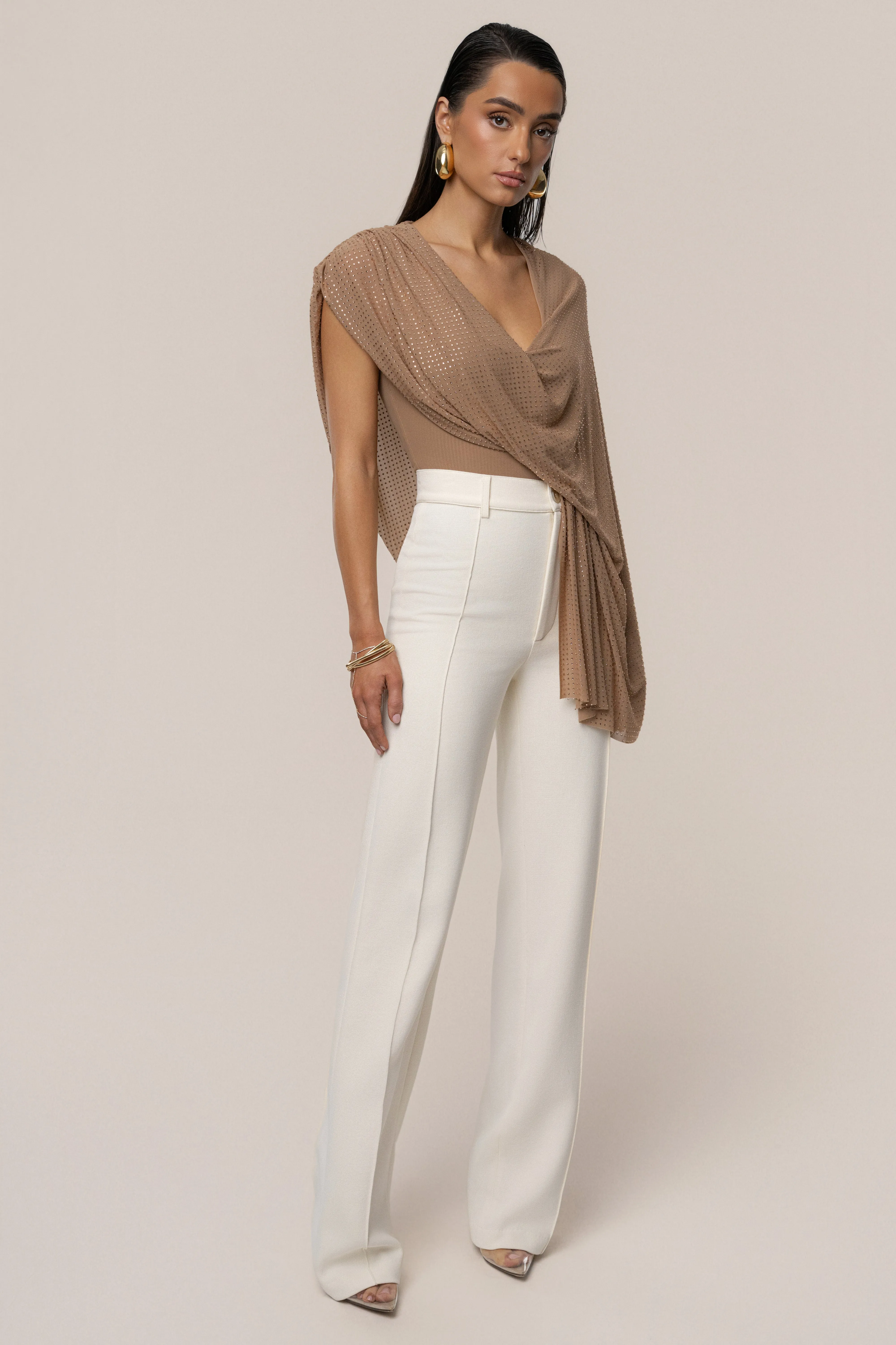 Pecan Draped Dreams Hot Fix Top sold by JLUXLABEL product image thumbnail 4