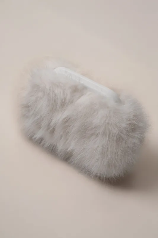 Ivory Cloud Clutch Bag sold by JLUXLABEL