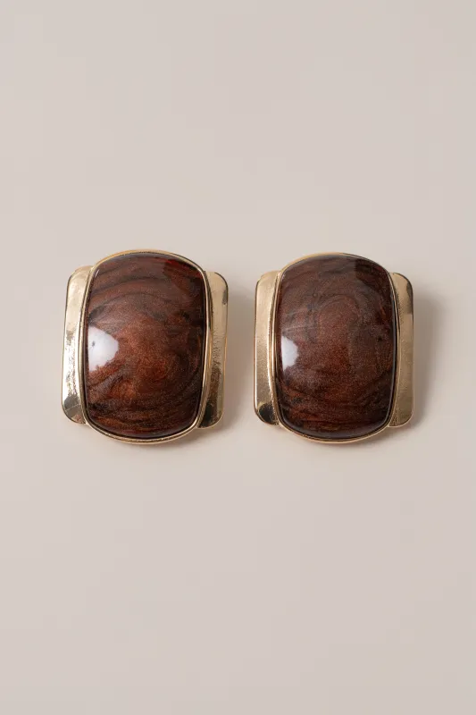 Brown Giovanna Earrings sold by JLUXLABEL