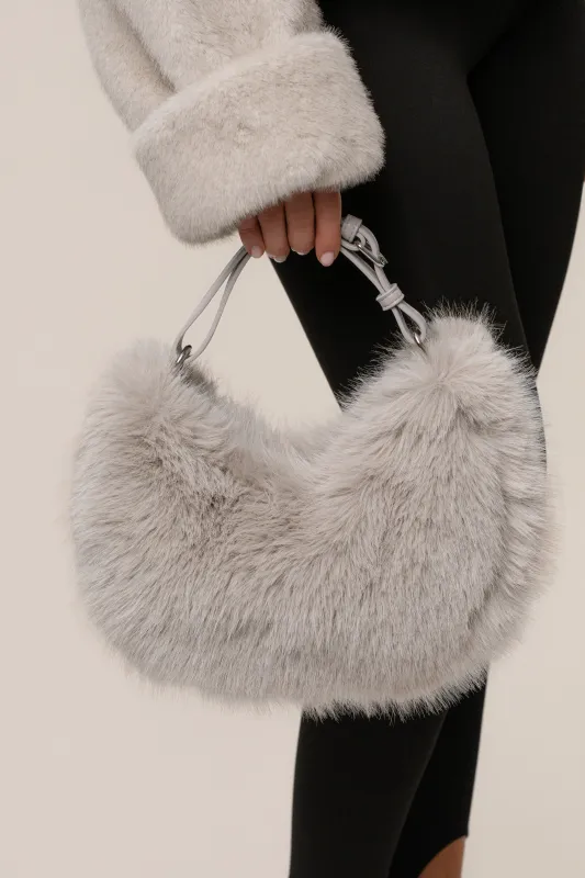 Beige Soft Season Faux Fur Bag sold by JLUXLABEL