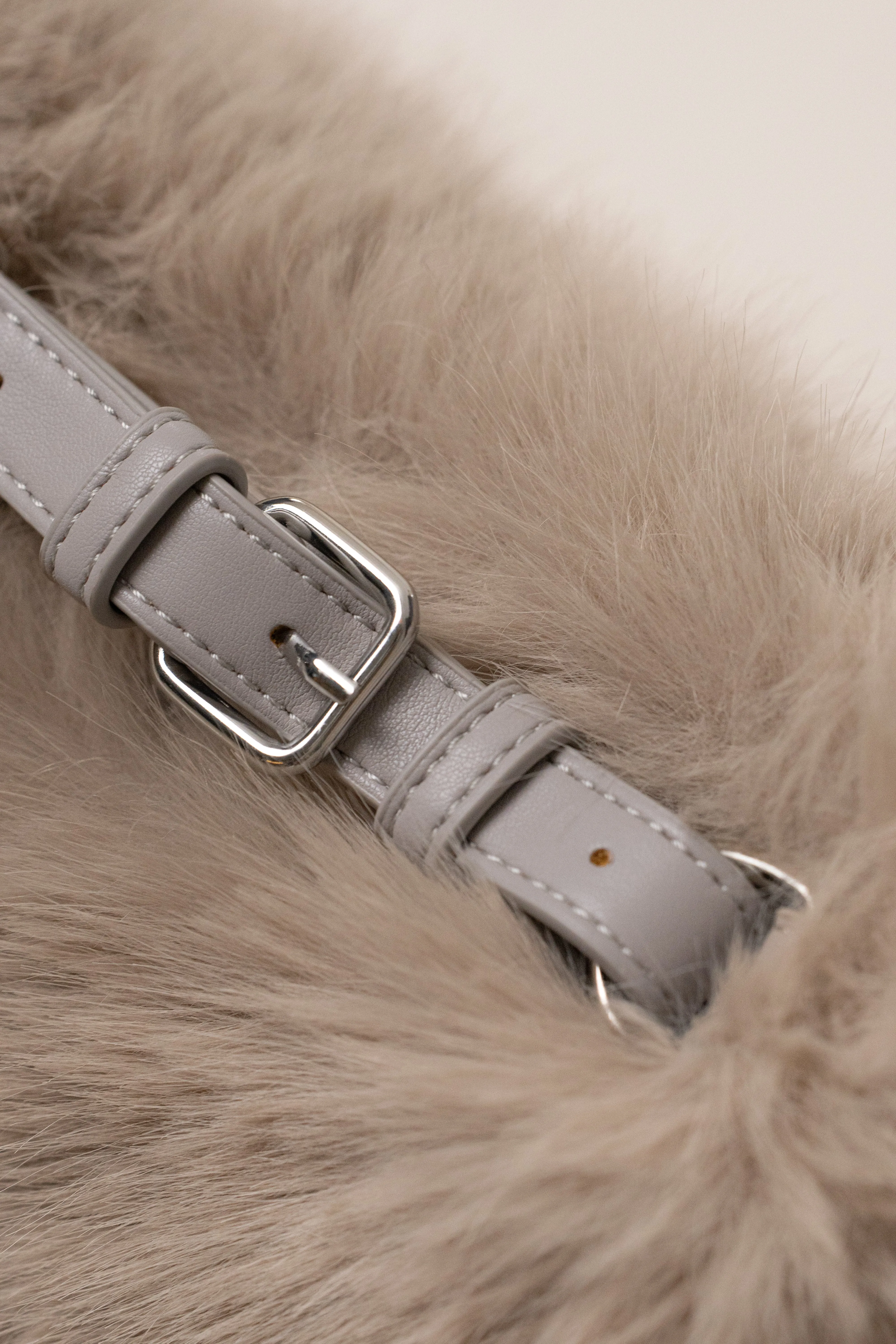 Beige Soft Season Faux Fur Bag sold by JLUXLABEL product image thumbnail 5