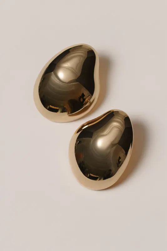 Gold Zana Sculpted Earrings sold by JLUXLABEL