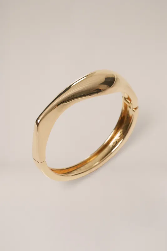 Gold Gigi Hinge Bracelet made by JLUXLABEL
