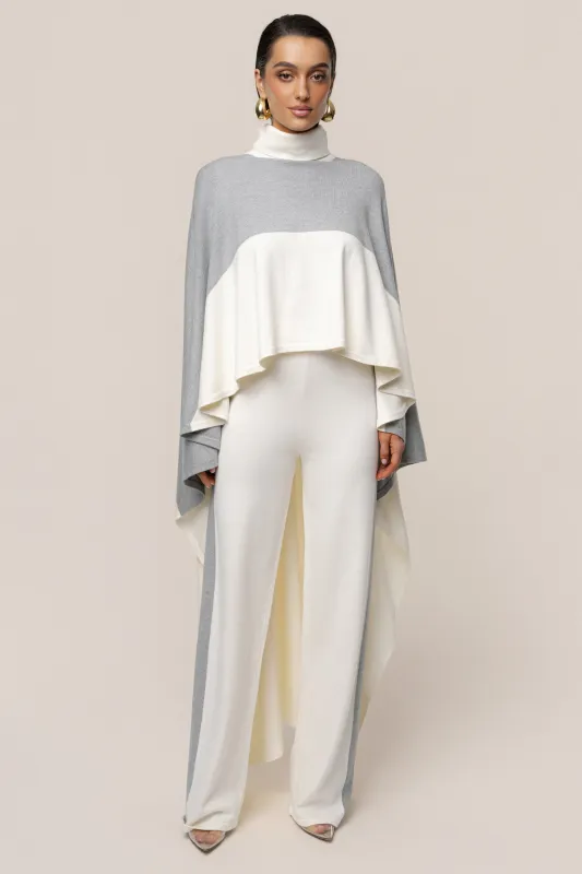 Ivory Chasing Fall Contrast Top made by JLUXLABEL