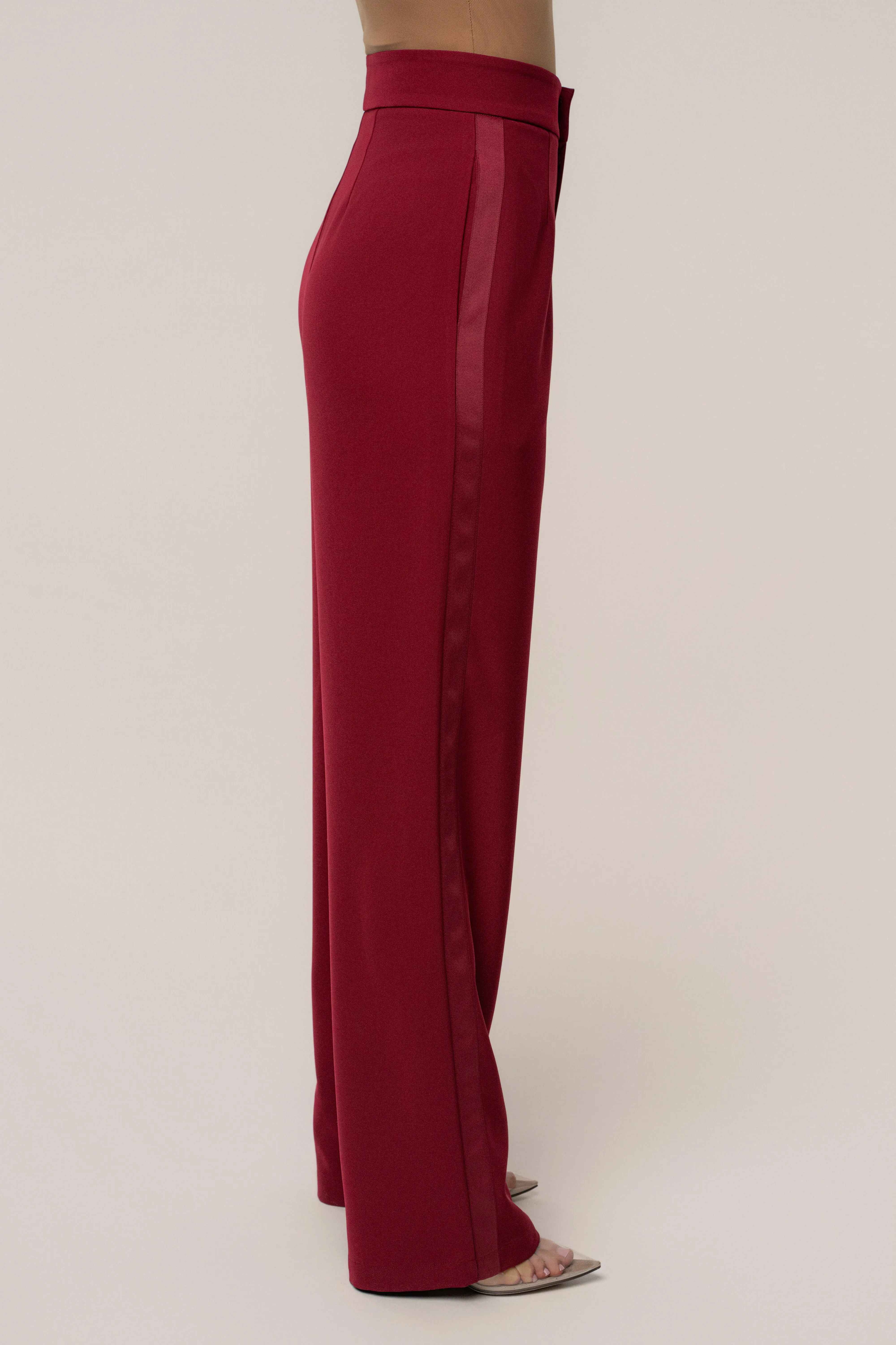 Burgundy Suite Life Woven Pant sold by JLUXLABEL product image thumbnail 4