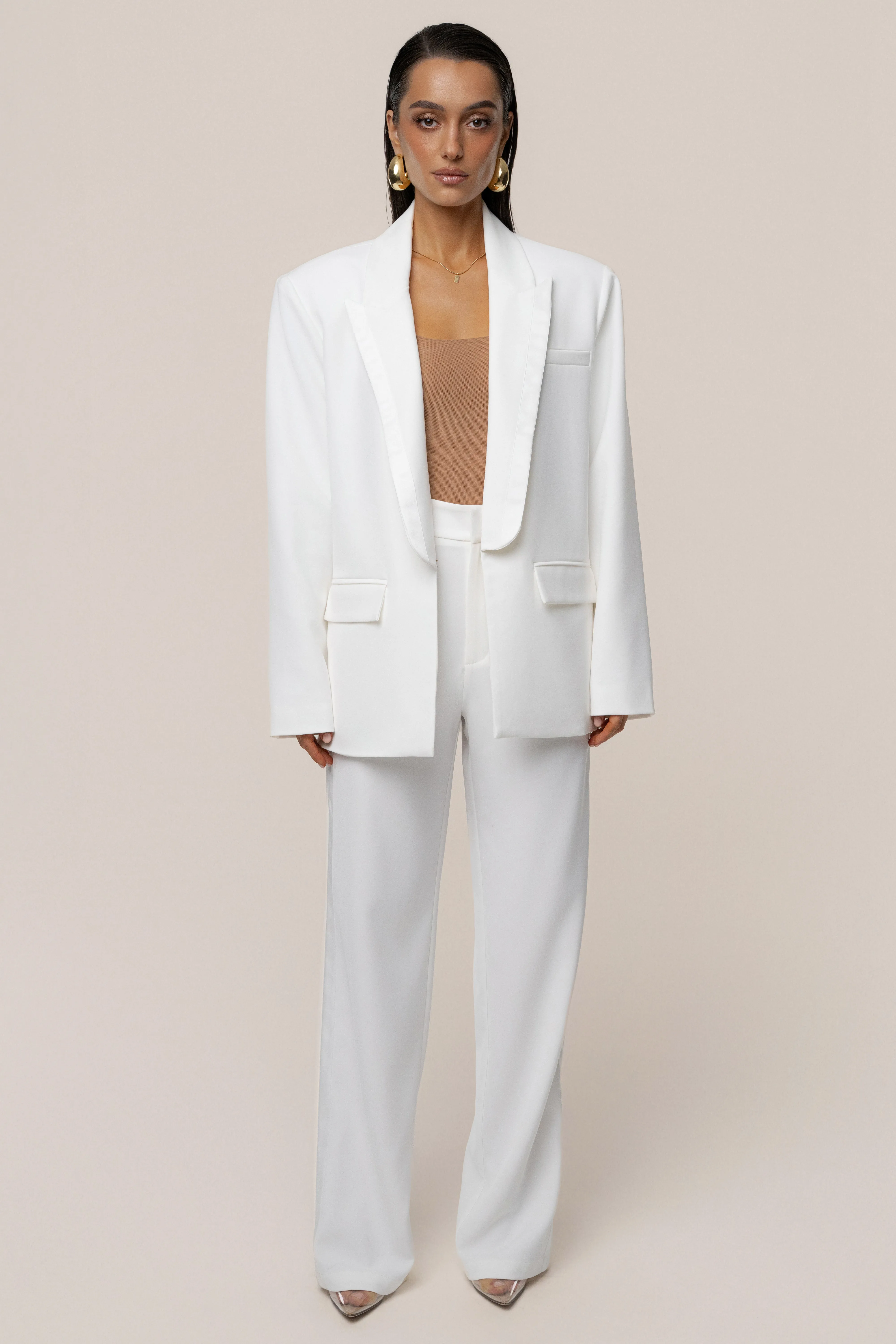 Ivory Suite Life Woven Blazer sold by JLUXLABEL product image thumbnail 2