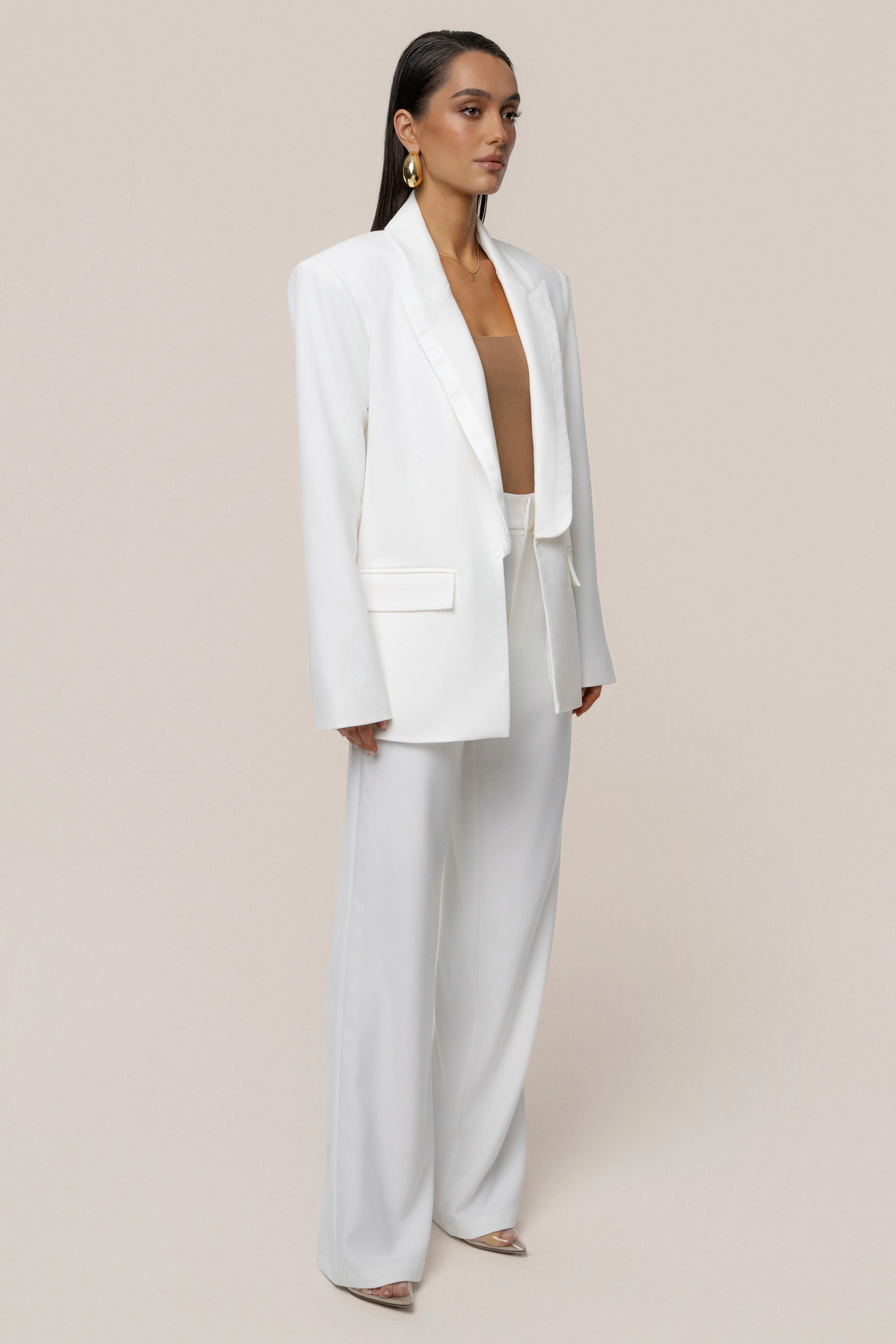Ivory Suite Life Woven Blazer sold by JLUXLABEL product image thumbnail 4