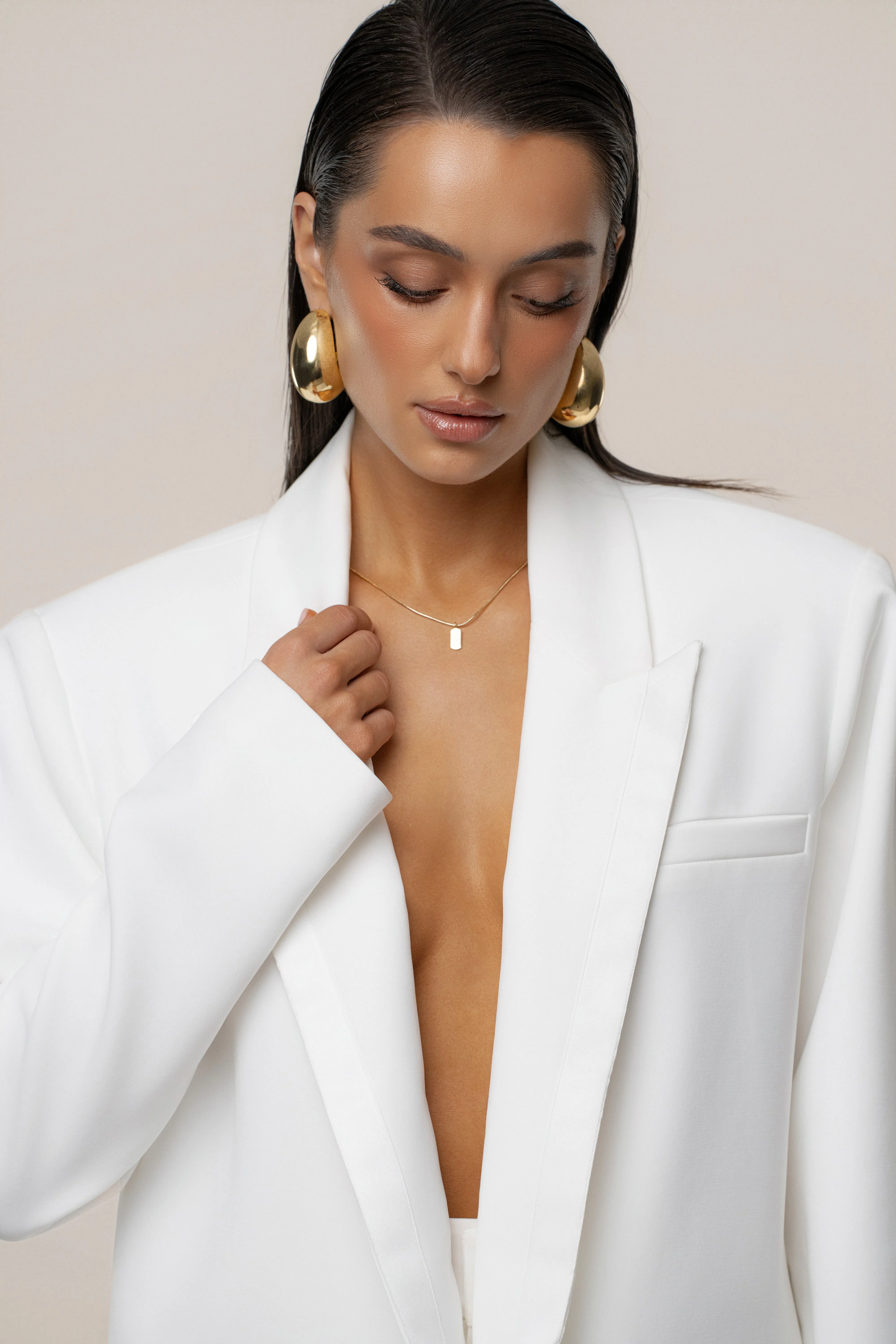 Ivory Suite Life Woven Blazer sold by JLUXLABEL product image thumbnail 3