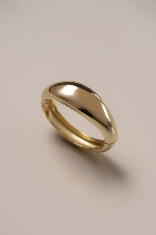 Gold Nellie Hinge Bracelet made by JLUXLABEL