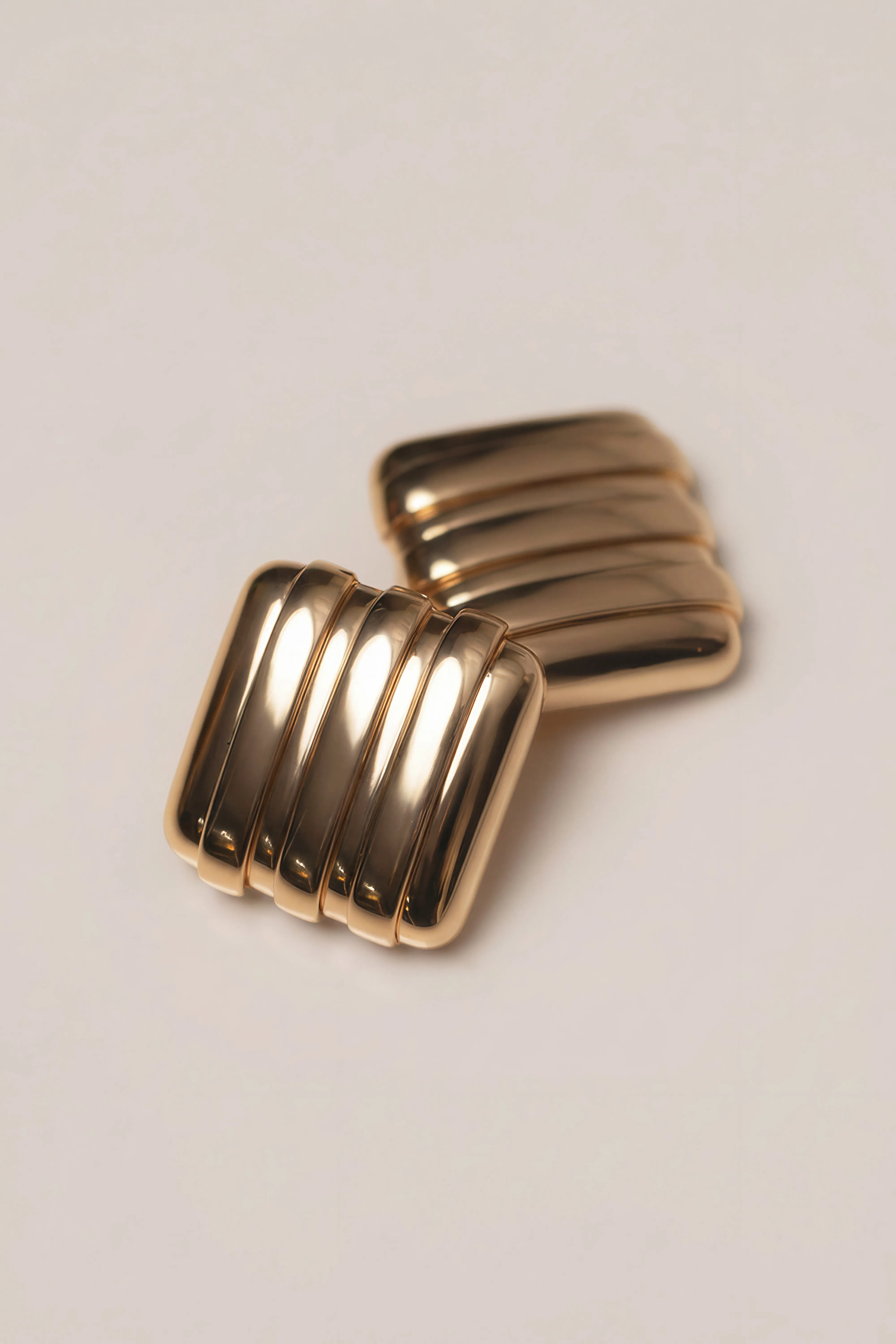 Gold Sara Textured Earrings sold by JLUXLABEL product image thumbnail 3