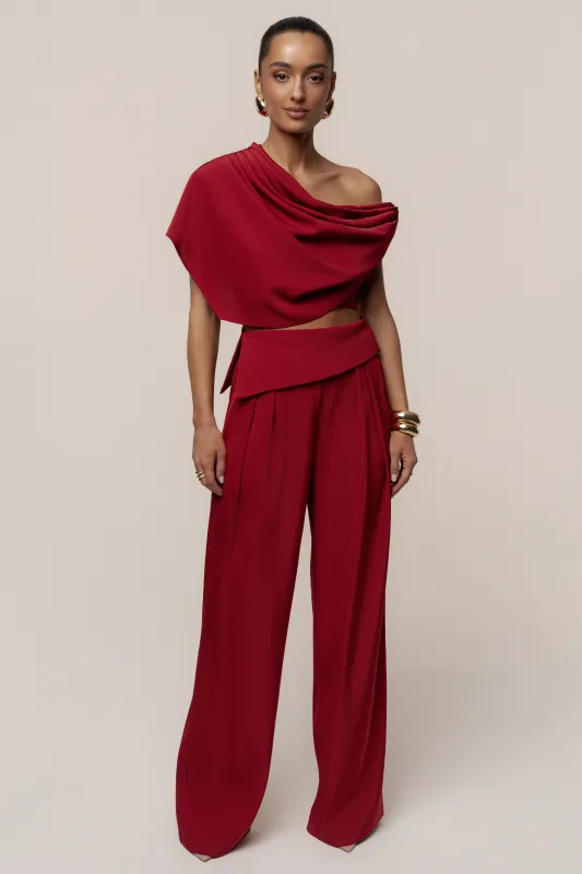 Red Executive Trousers sold by JLUXLABEL