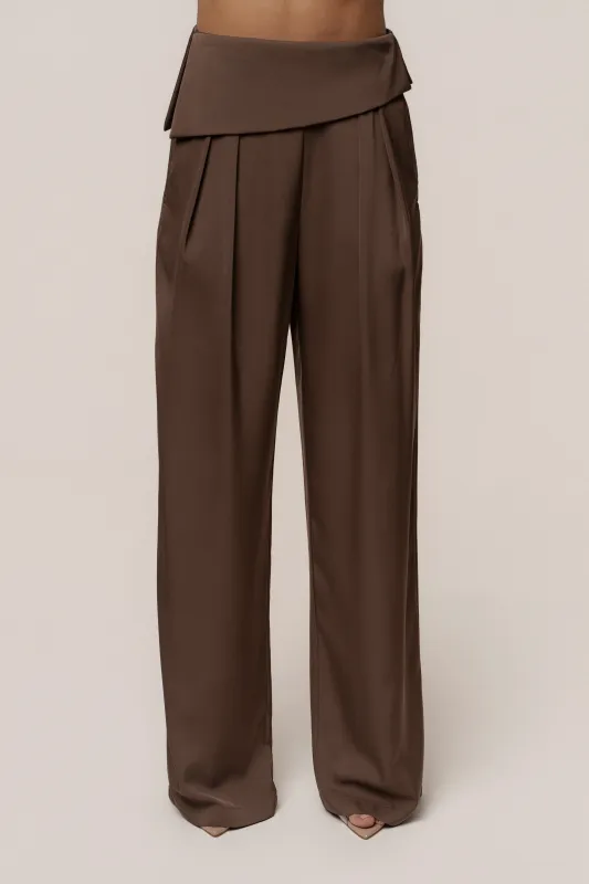 Chocolate Executive Trousers sold by JLUXLABEL