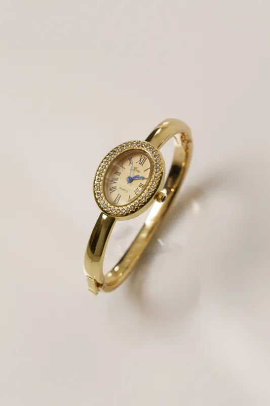 Gold Timeless Frame Watch made by JLUXLABEL