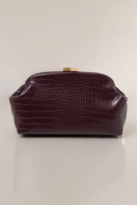 Burgundy Lola Clutch Bag made by JLUXLABEL