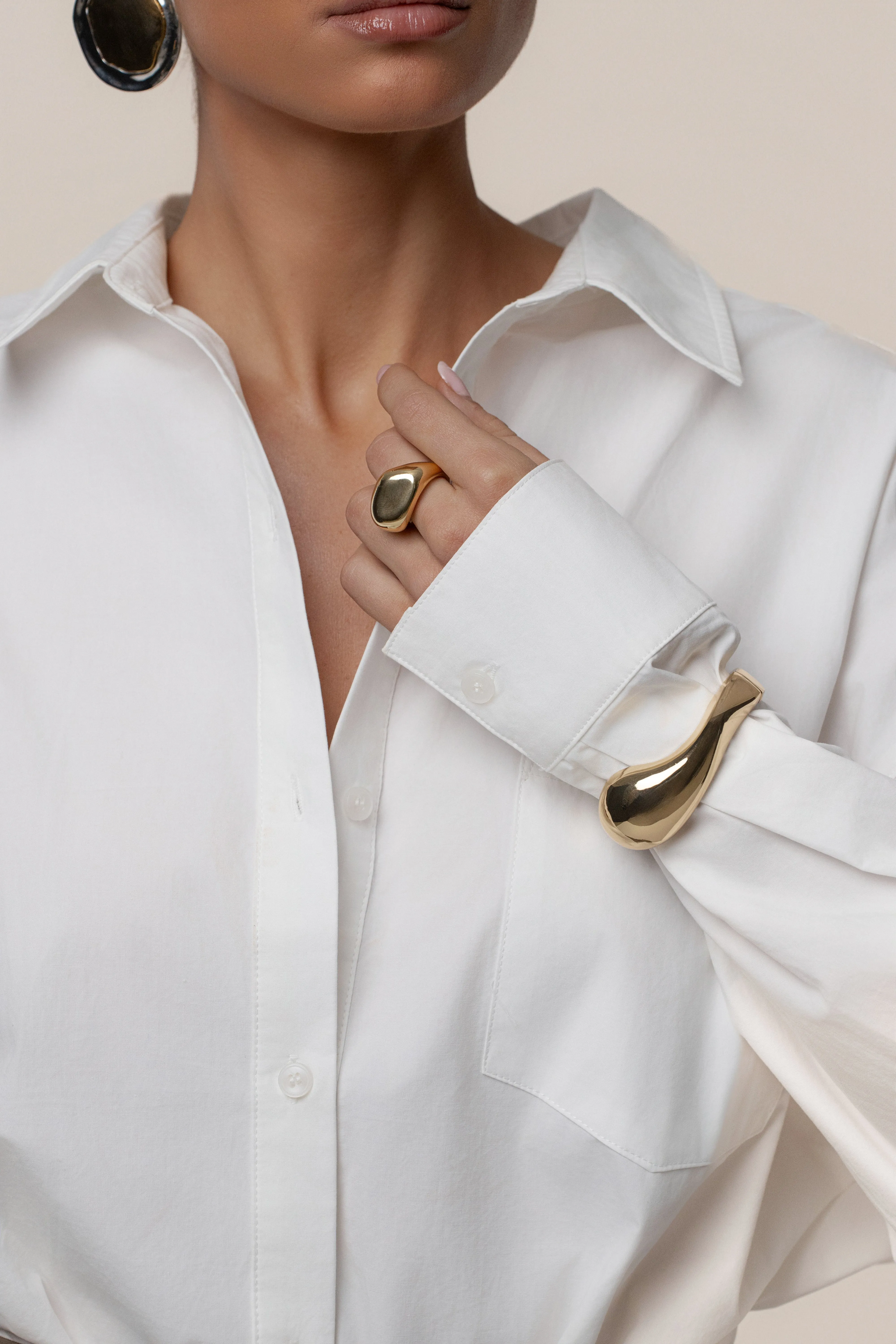 Gold Yara Open Band Ring sold by JLUXLABEL product image thumbnail 2