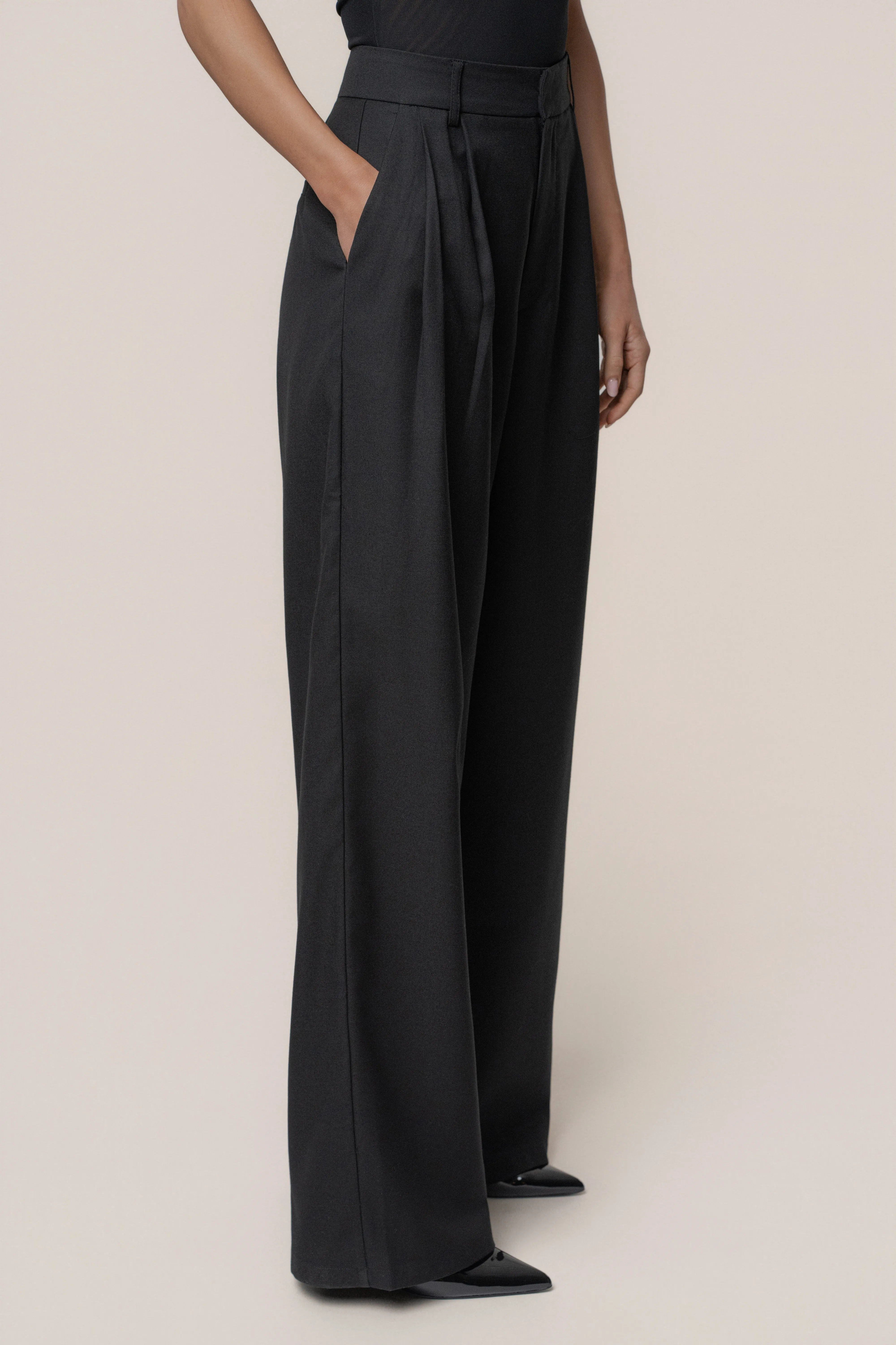 Black Refined Moments Trouser sold by JLUXLABEL product image thumbnail 5