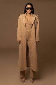 Camel Stay Sharp Wool Trousers sold by JLUXLABEL