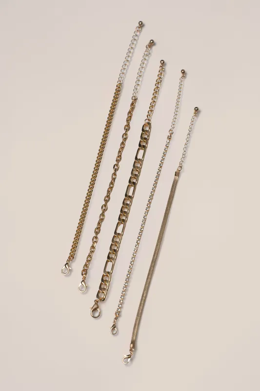 Gold  Sera Bracelet Set sold by JLUXLABEL