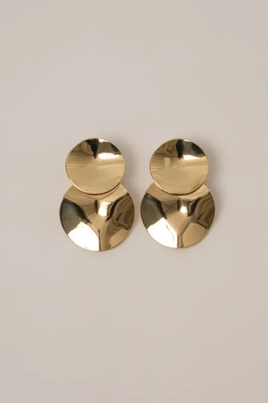 Gold Tanya Dangle Earrings made by JLUXLABEL