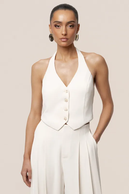 Ivory Signature Elegance Vest made by JLUXLABEL