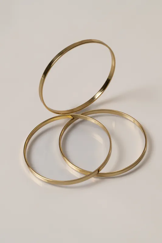 Gold Sondra Bracelet Set made by JLUXLABEL