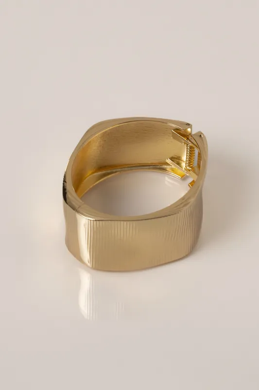 Gold  Soleil Hinge Bracelet made by JLUXLABEL