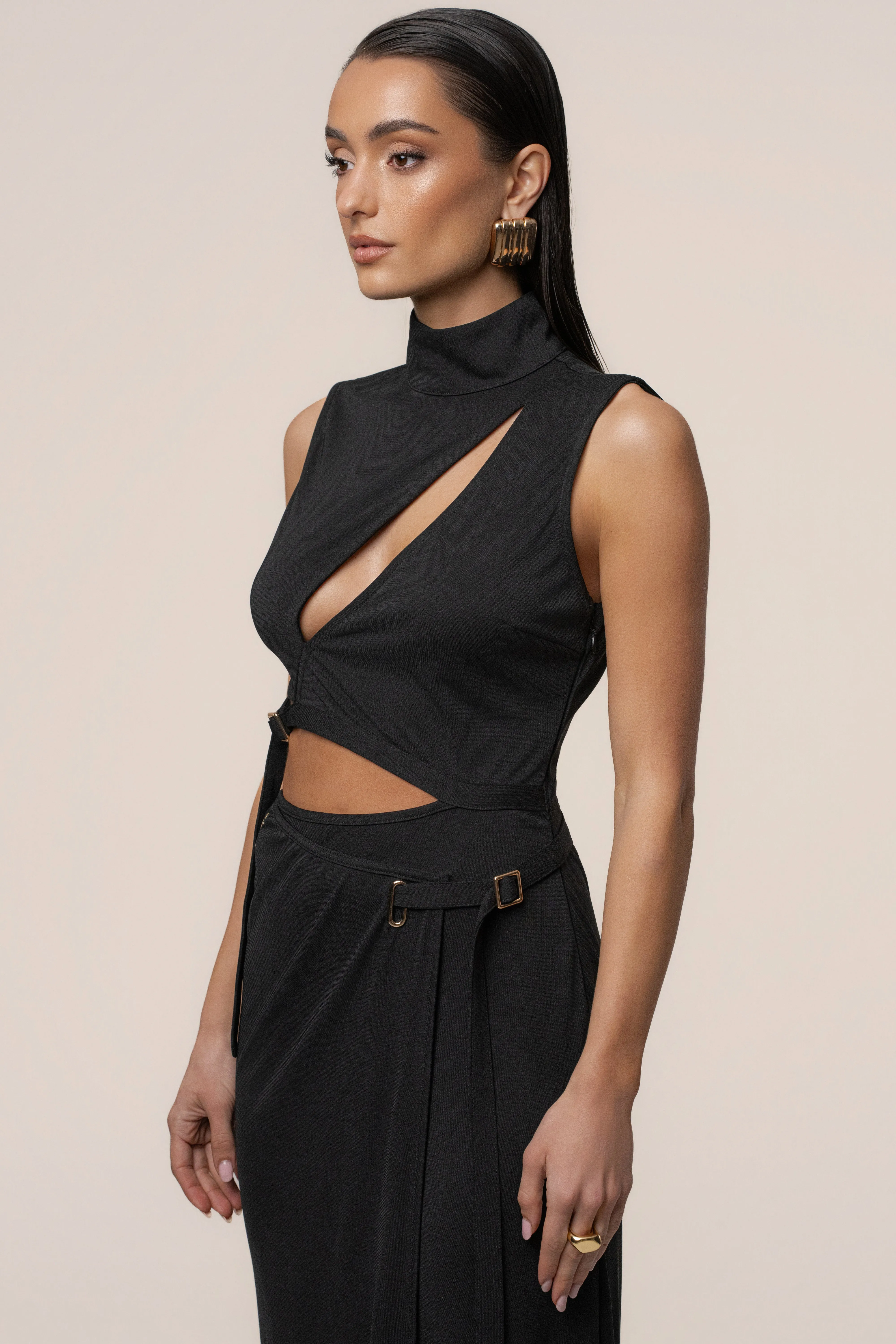 Black Behind The Scenes Dress sold by JLUXLABEL product image thumbnail 5