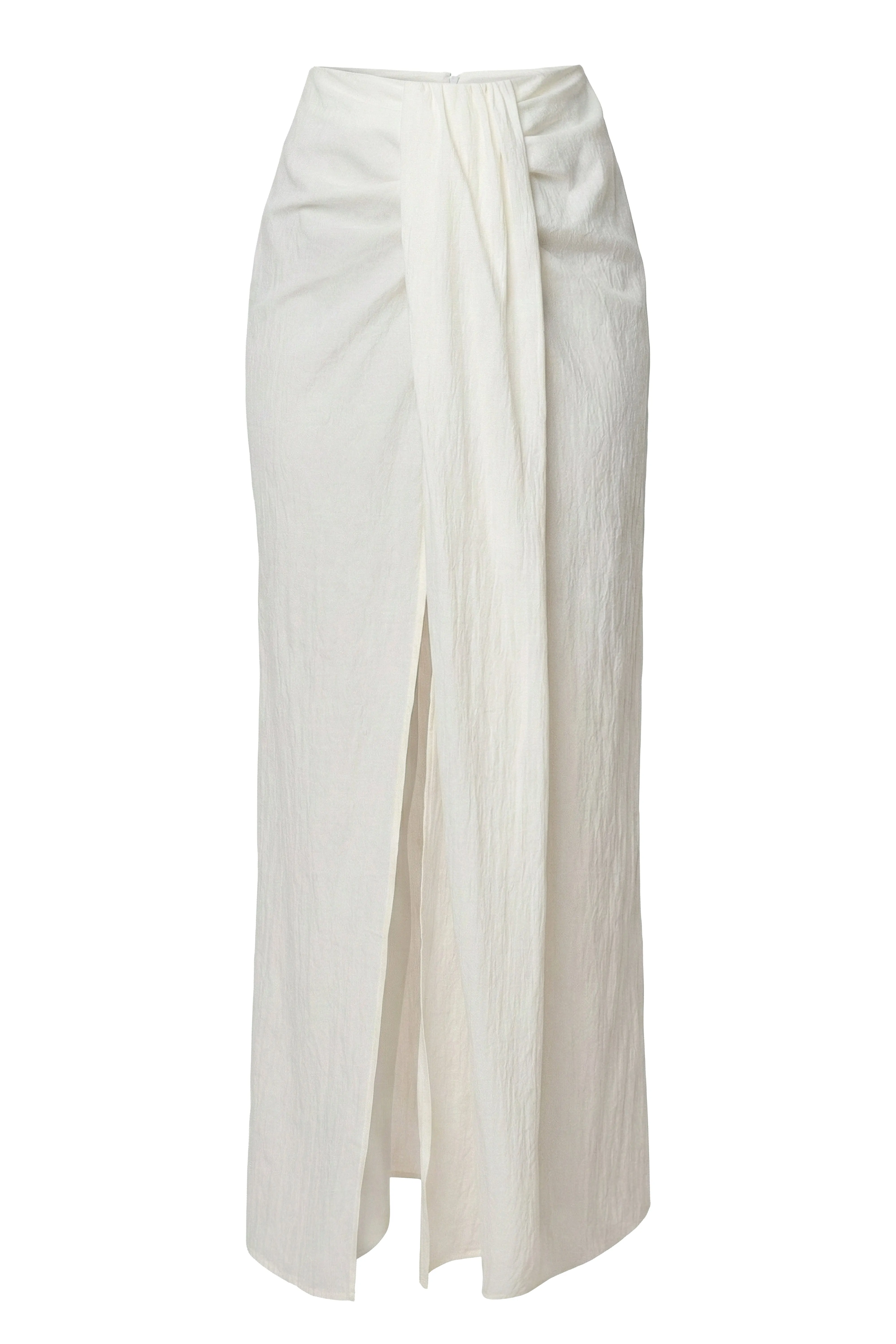 Ivory Flowing Elegance Maxi Skirt sold by JLUXLABEL product image thumbnail 2