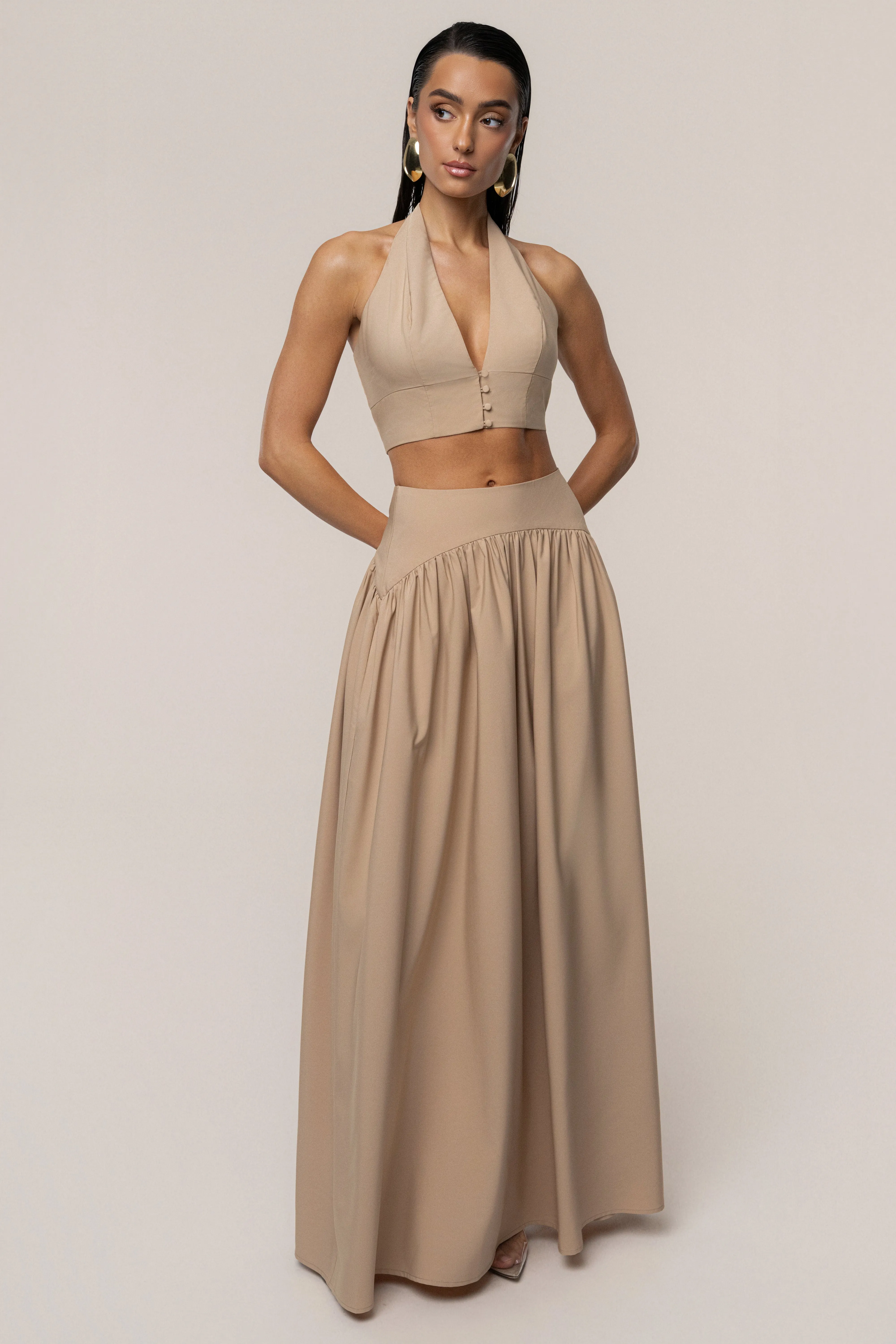 Tan Haven Skirt Set sold by JLUXLABEL