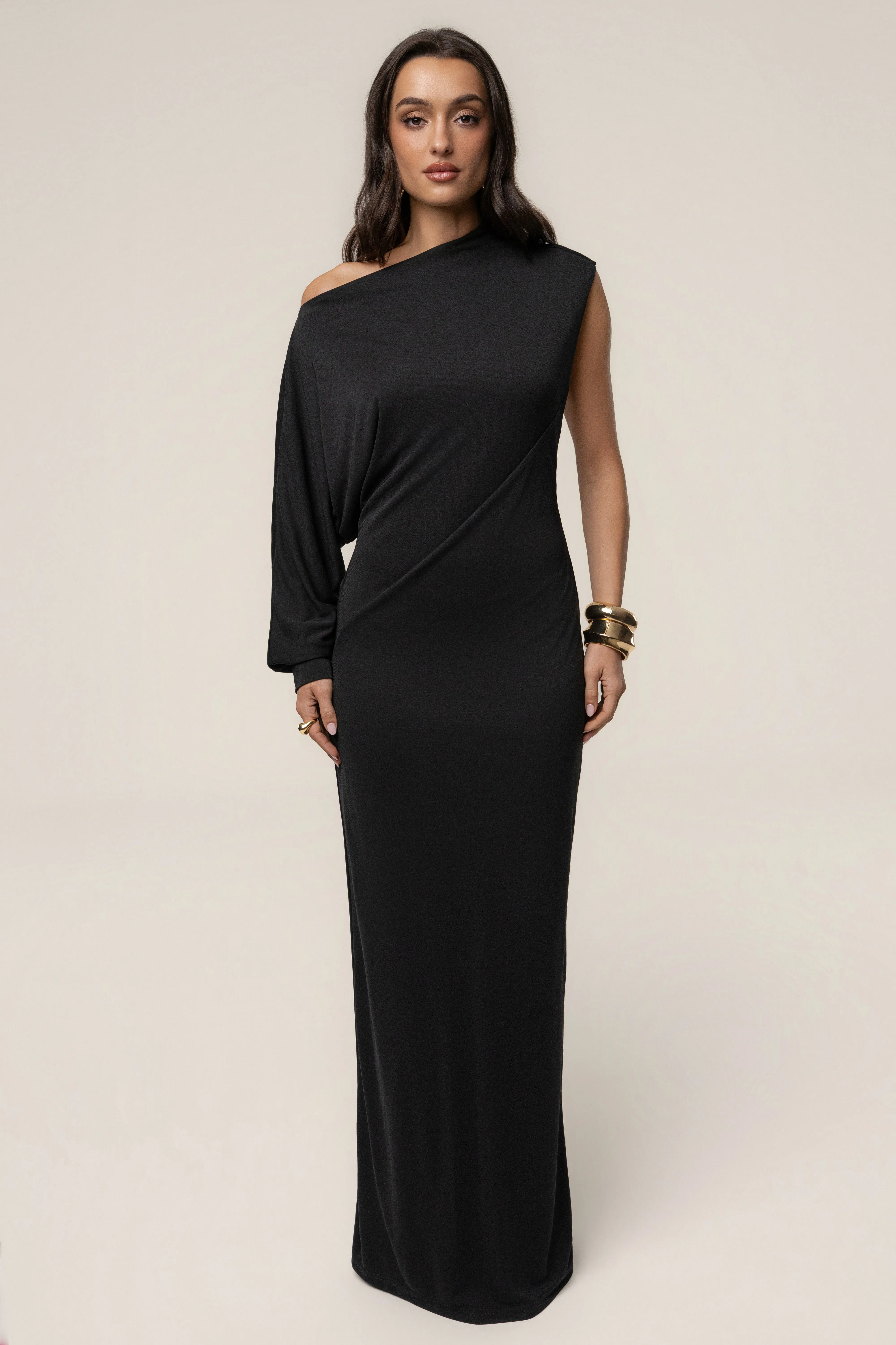 Black Winter Jewel Maxi Dress sold by JLUXLABEL product image thumbnail 4