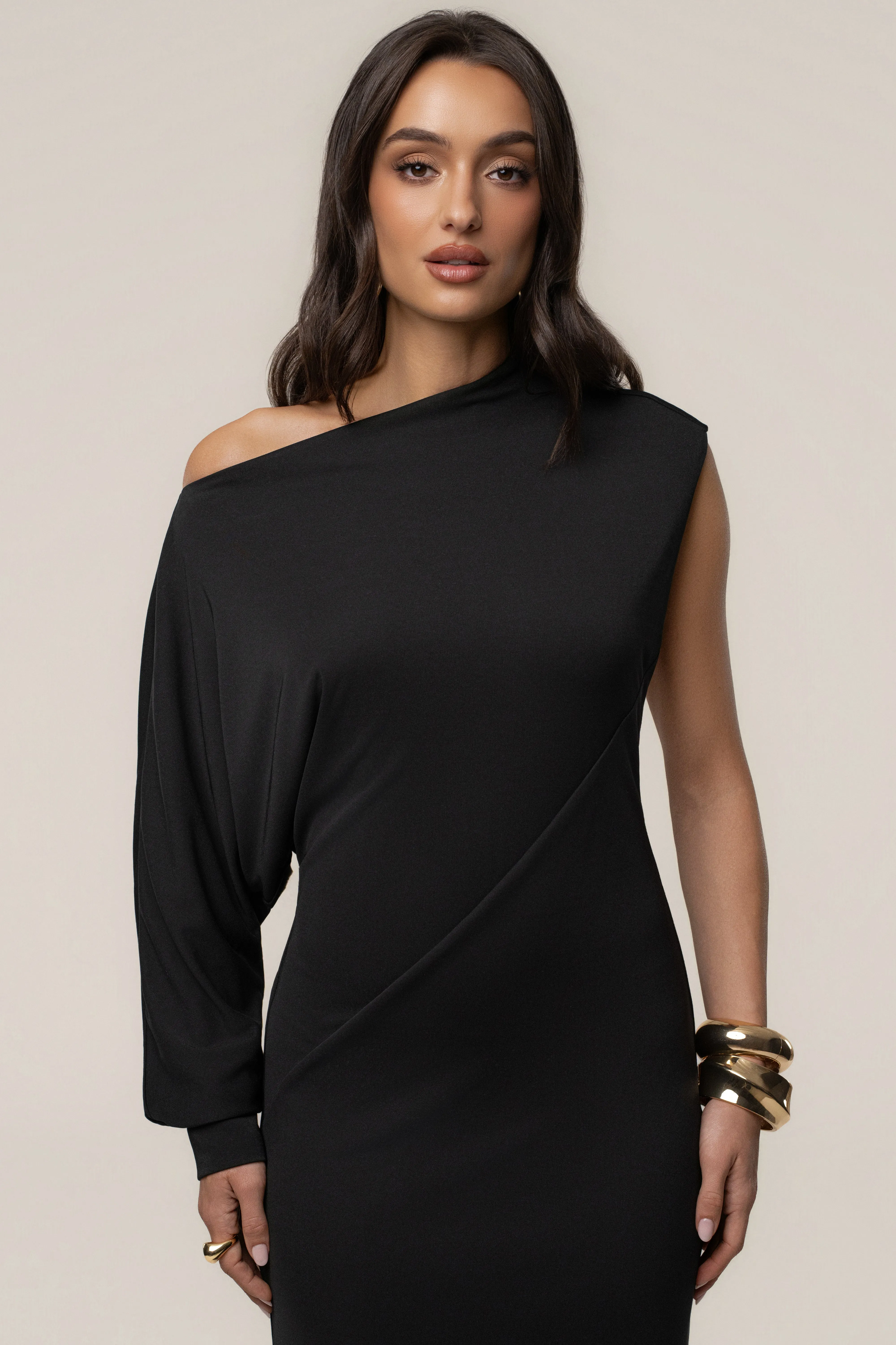 Black Winter Jewel Maxi Dress sold by JLUXLABEL product image thumbnail 3