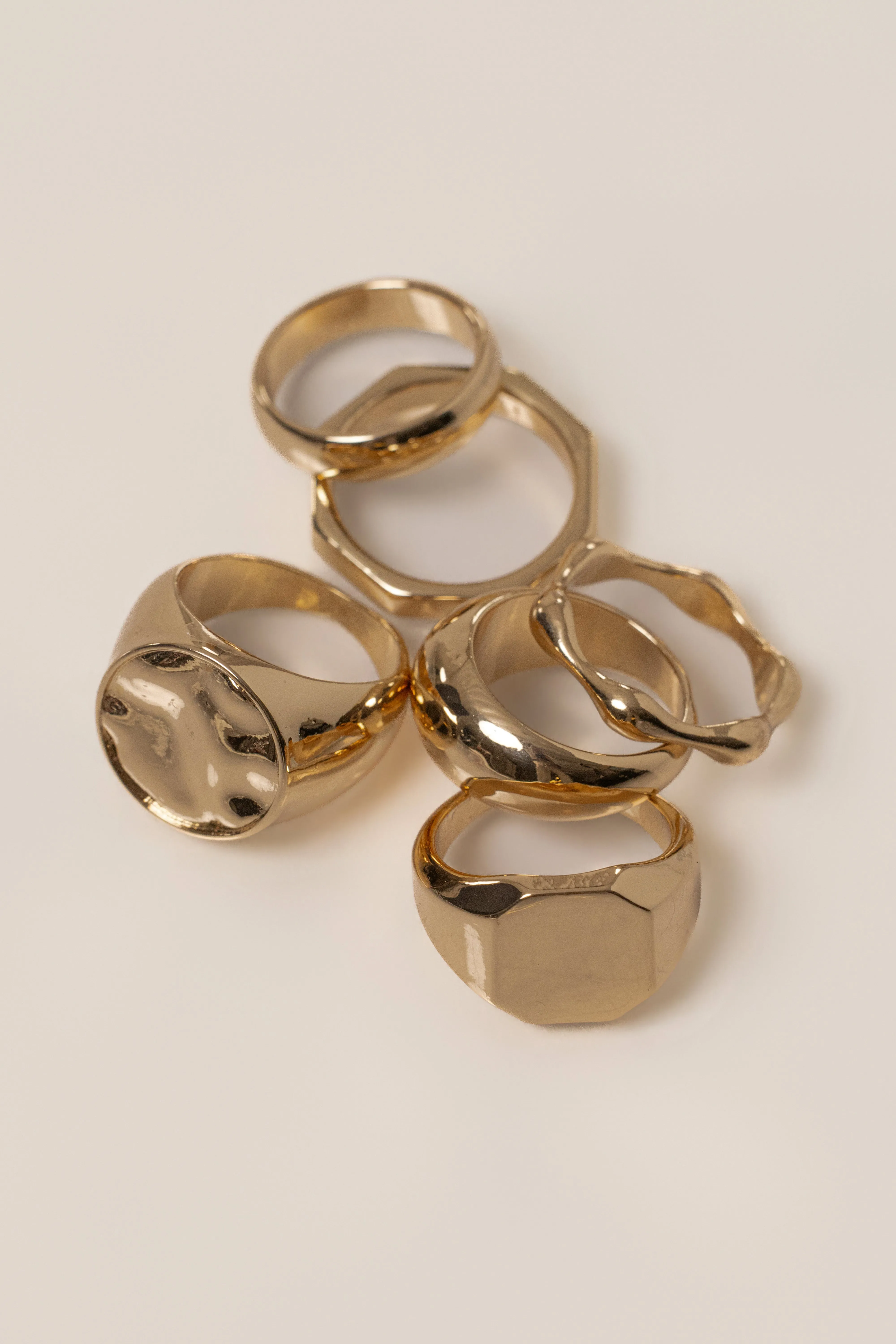 Gold Alba 6 Ring Set sold by JLUXLABEL product image thumbnail 2