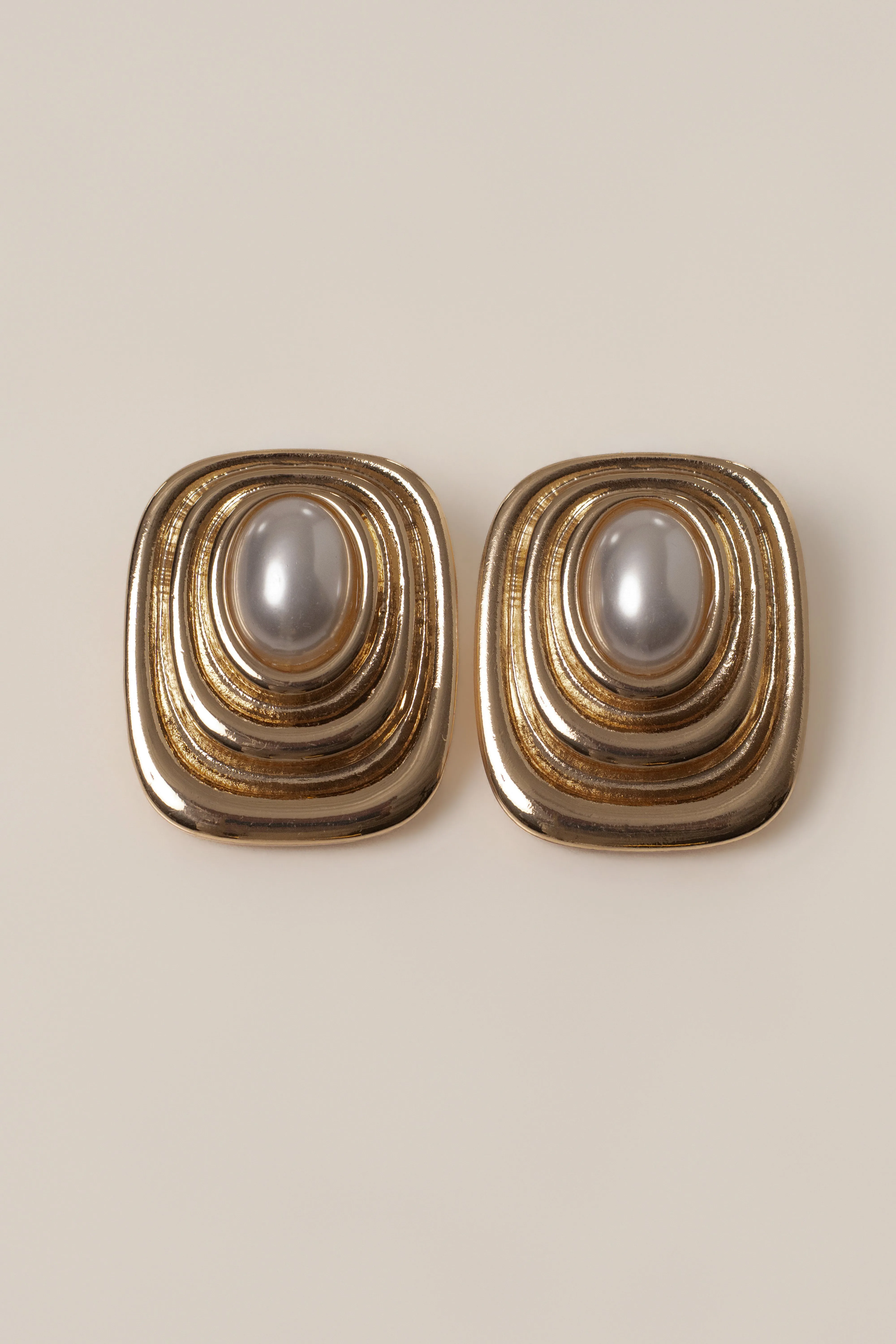 Gold Katalia Pearl Earrings sold by JLUXLABEL