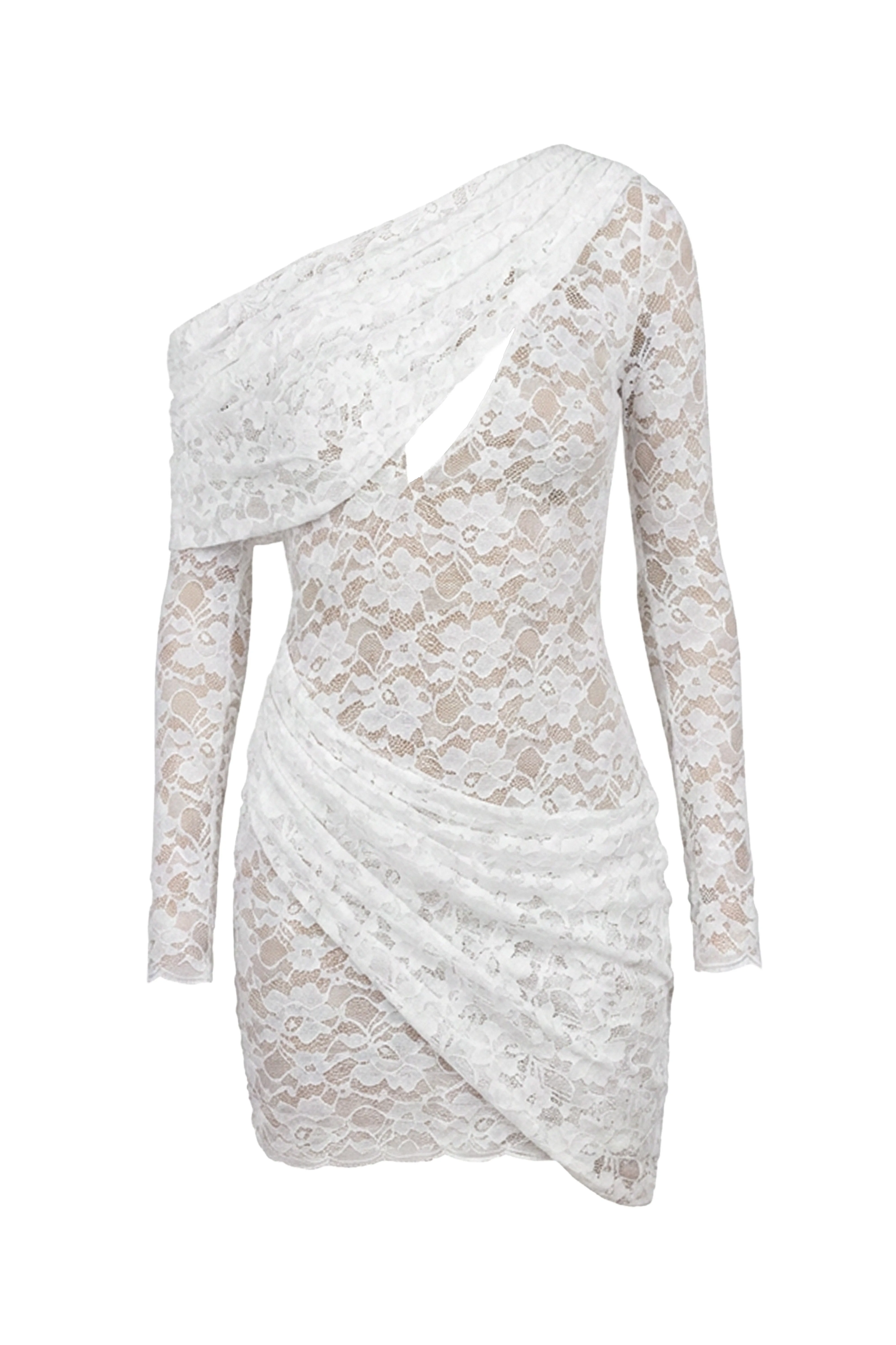 White Midnight Romance Lace Dress sold by JLUXLABEL product image thumbnail 3