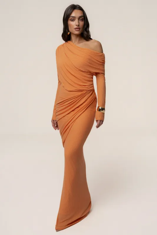 Coral Paradise Hills Maxi Skirt made by JLUXLABEL