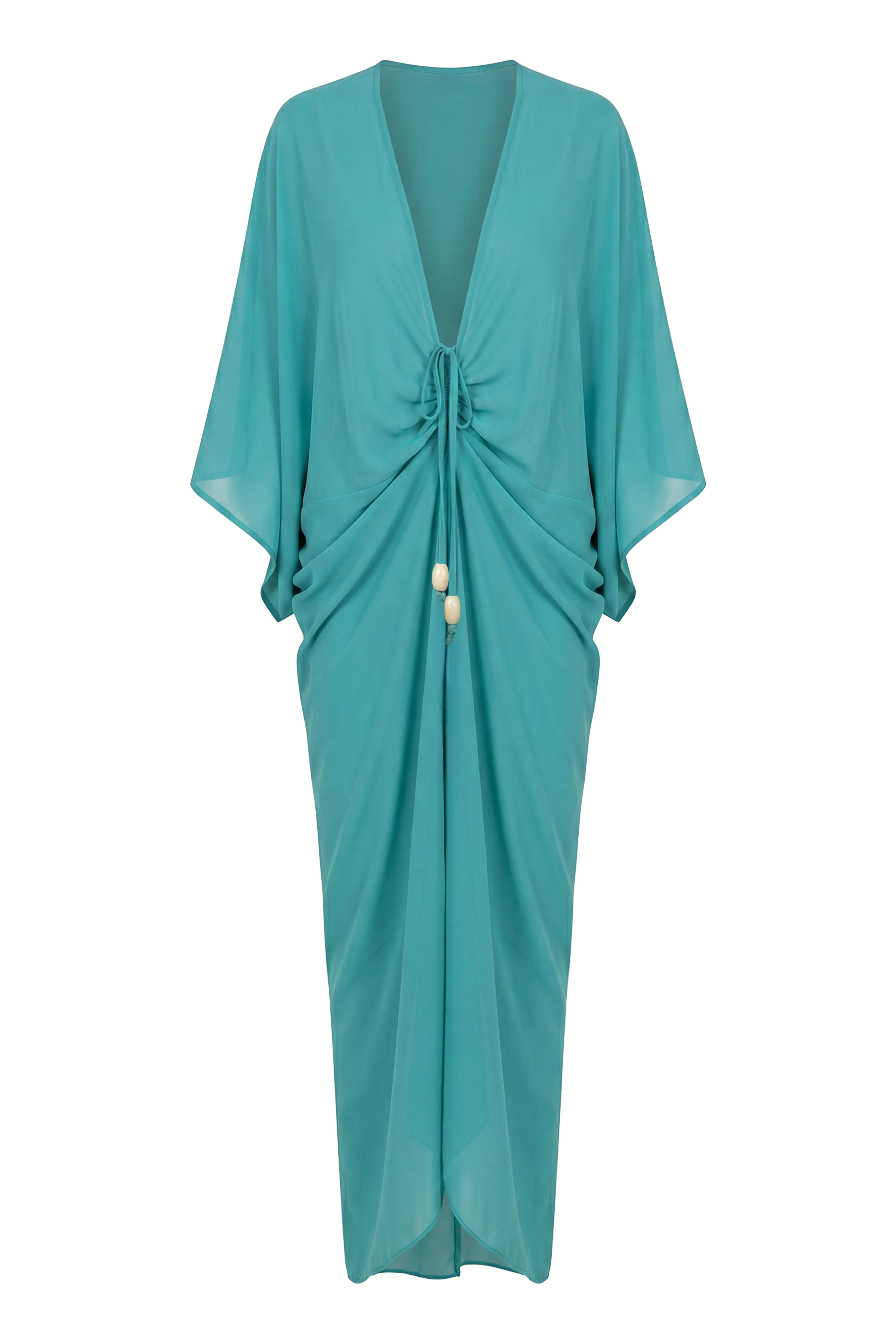 Teal Longer Days Cover Up Dress sold by JLUXLABEL product image thumbnail 3