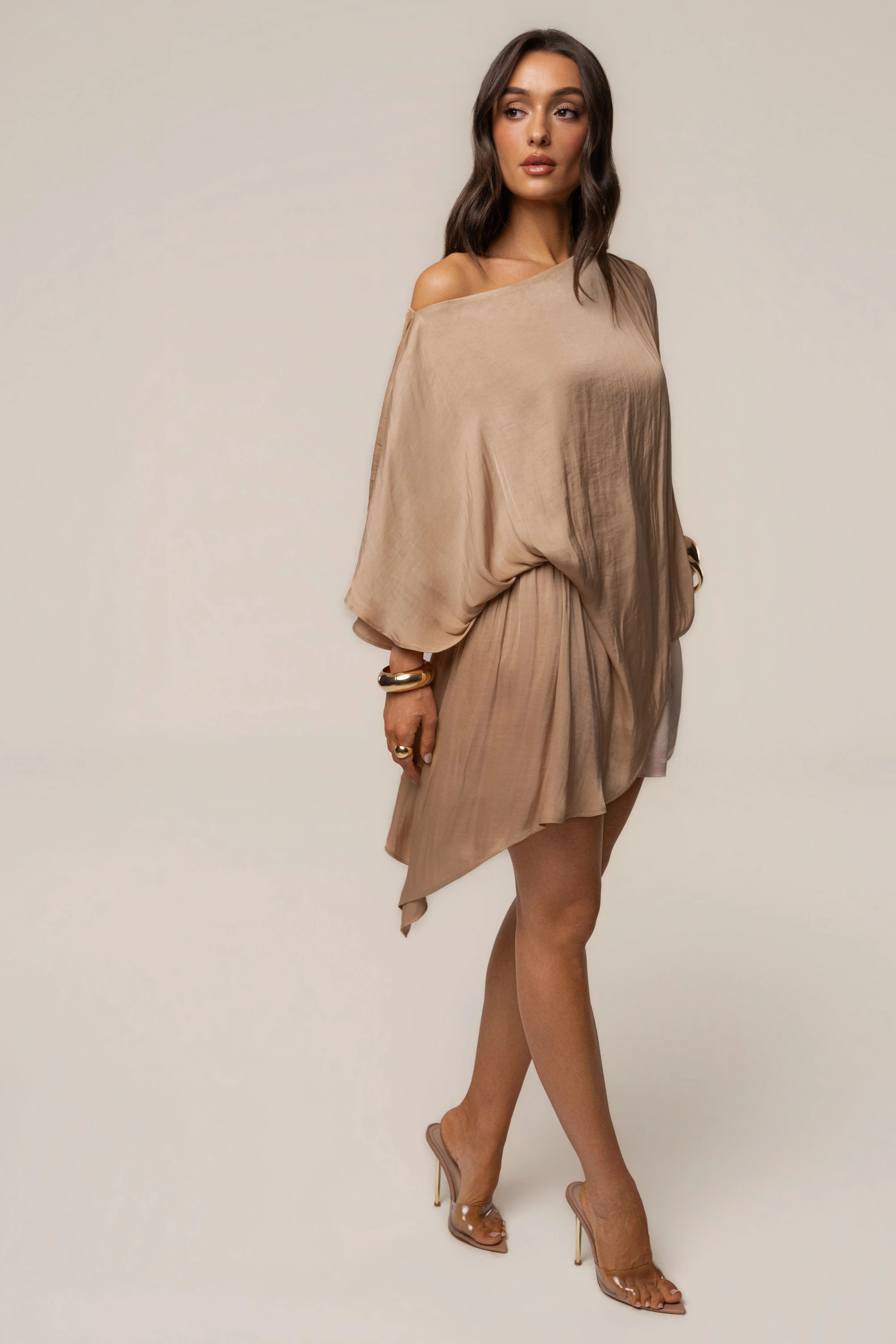 Tan Brisa Drape Top sold by JLUXLABEL product image thumbnail 5