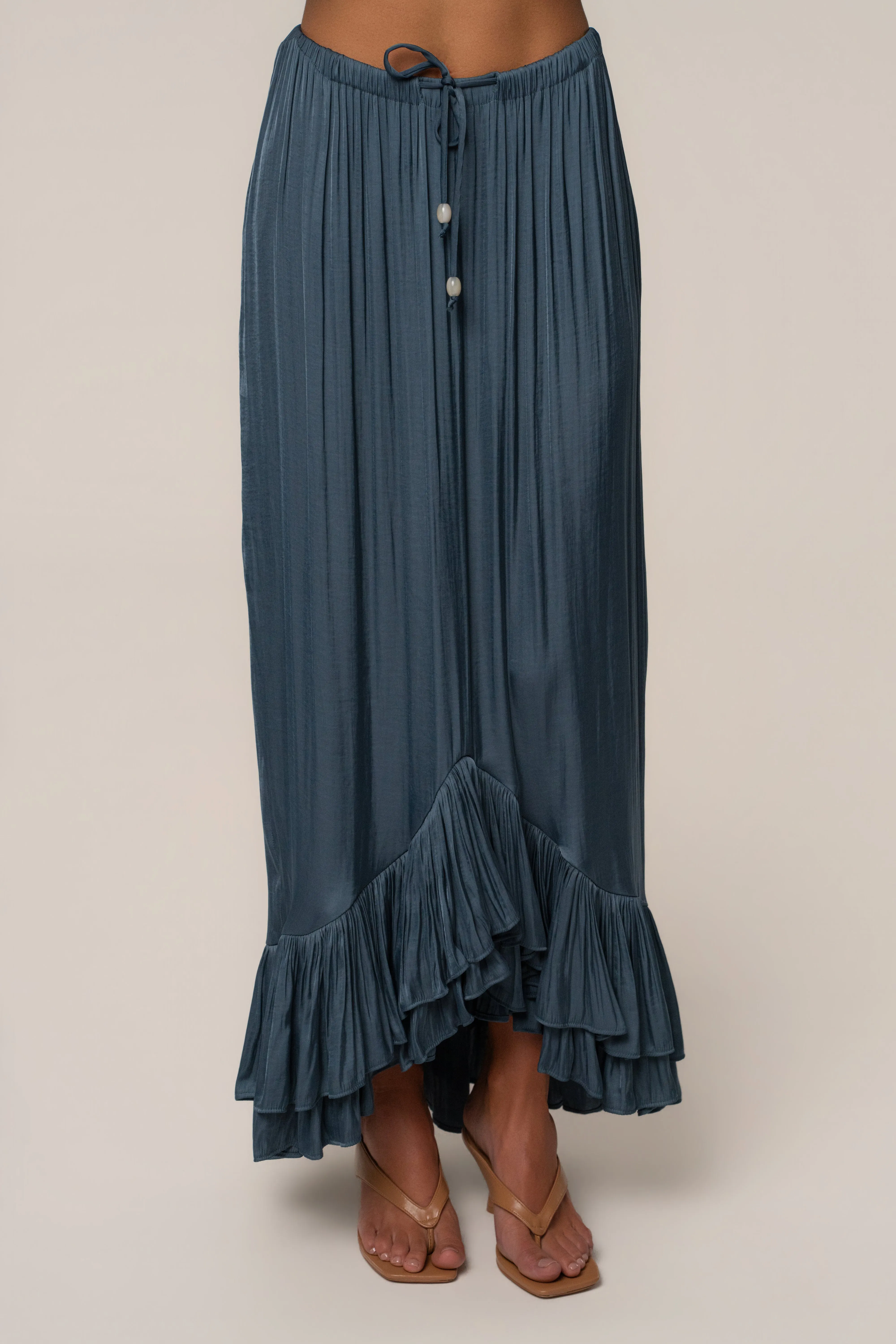 Teal Sun And Sand Maxi Skirt sold by JLUXLABEL product image thumbnail 3