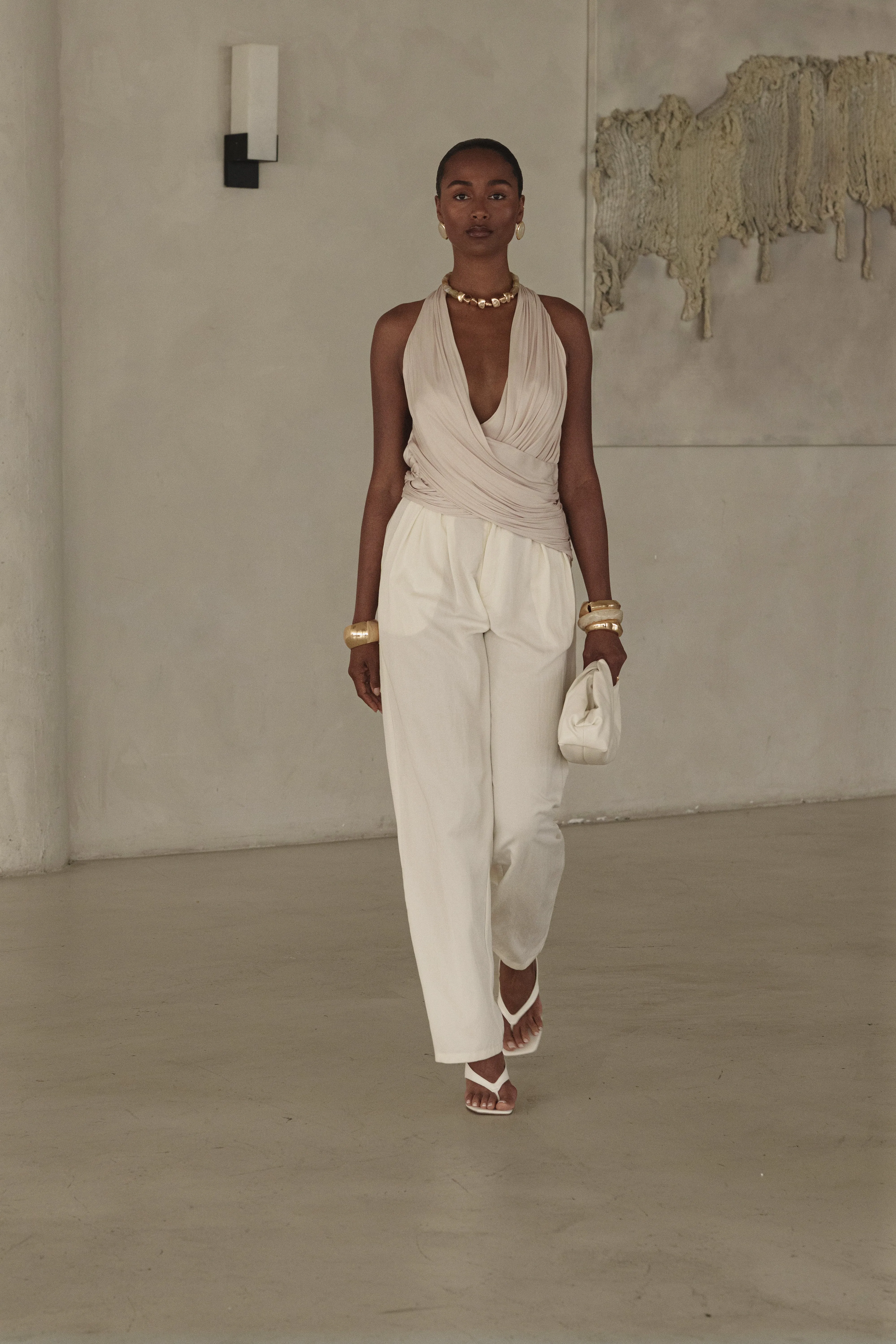 Ivory Stay Ready Trouser sold by JLUXLABEL product image thumbnail 2