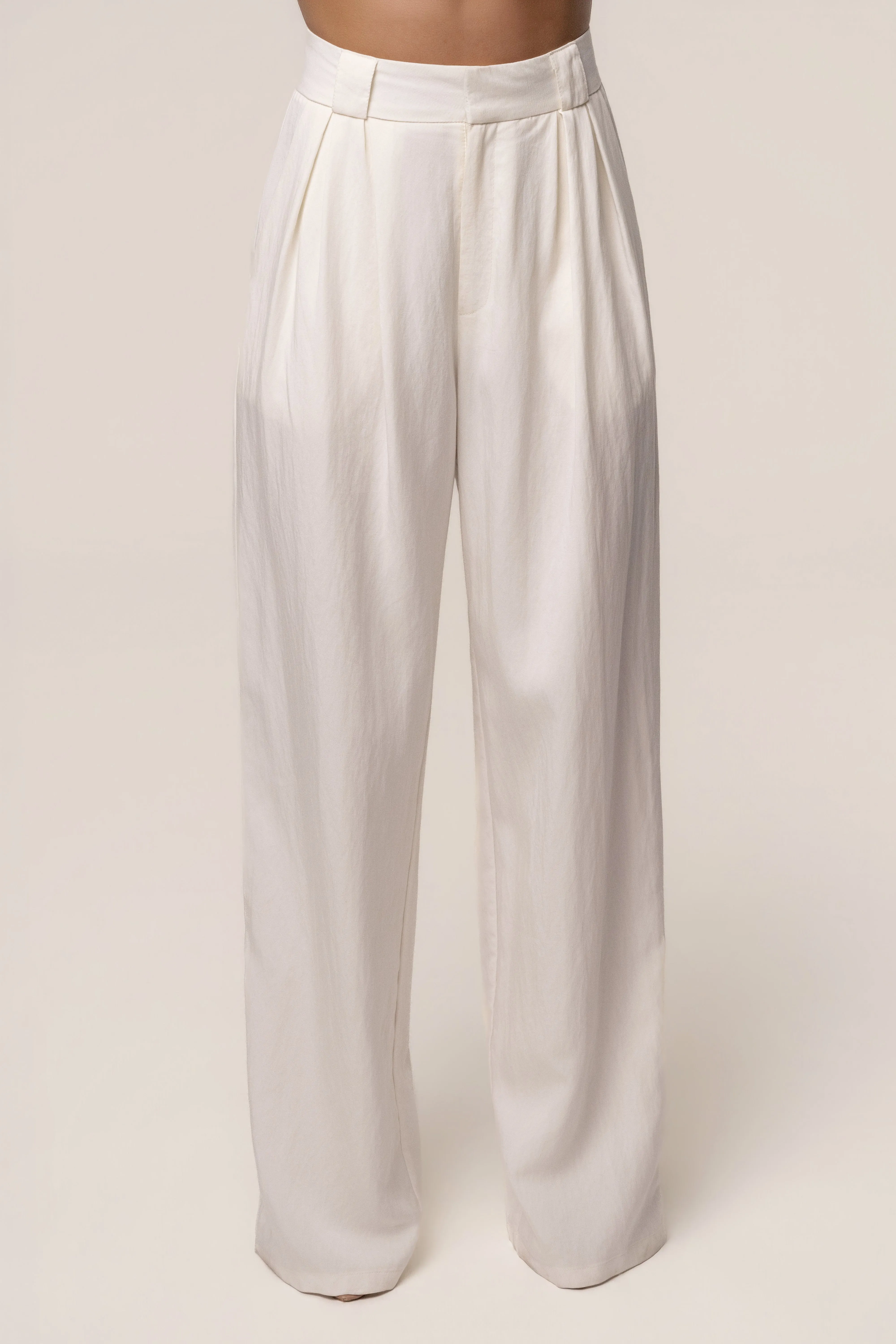 Ivory Stay Ready Trouser sold by JLUXLABEL