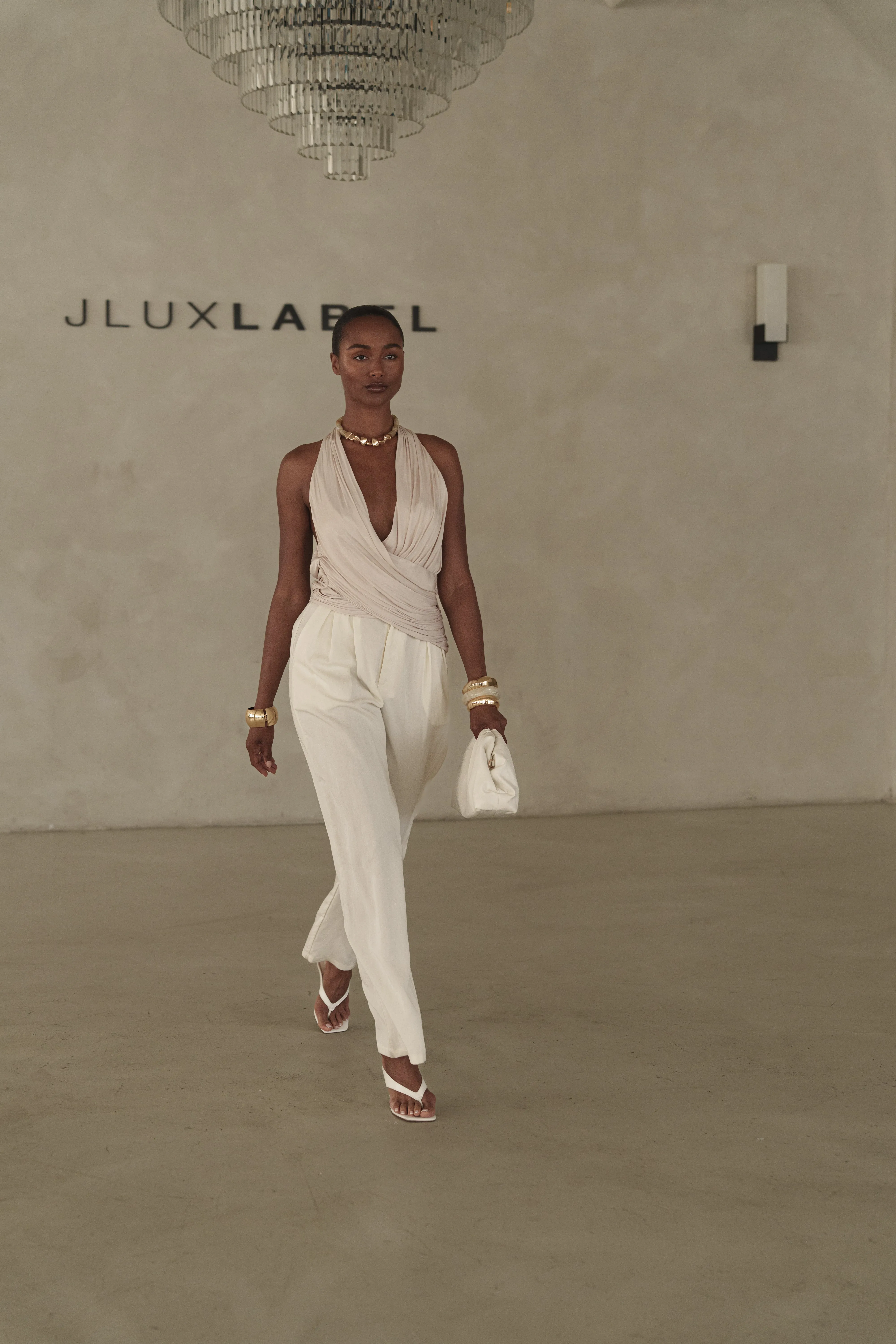 Ivory Stay Ready Trouser sold by JLUXLABEL product image thumbnail 4